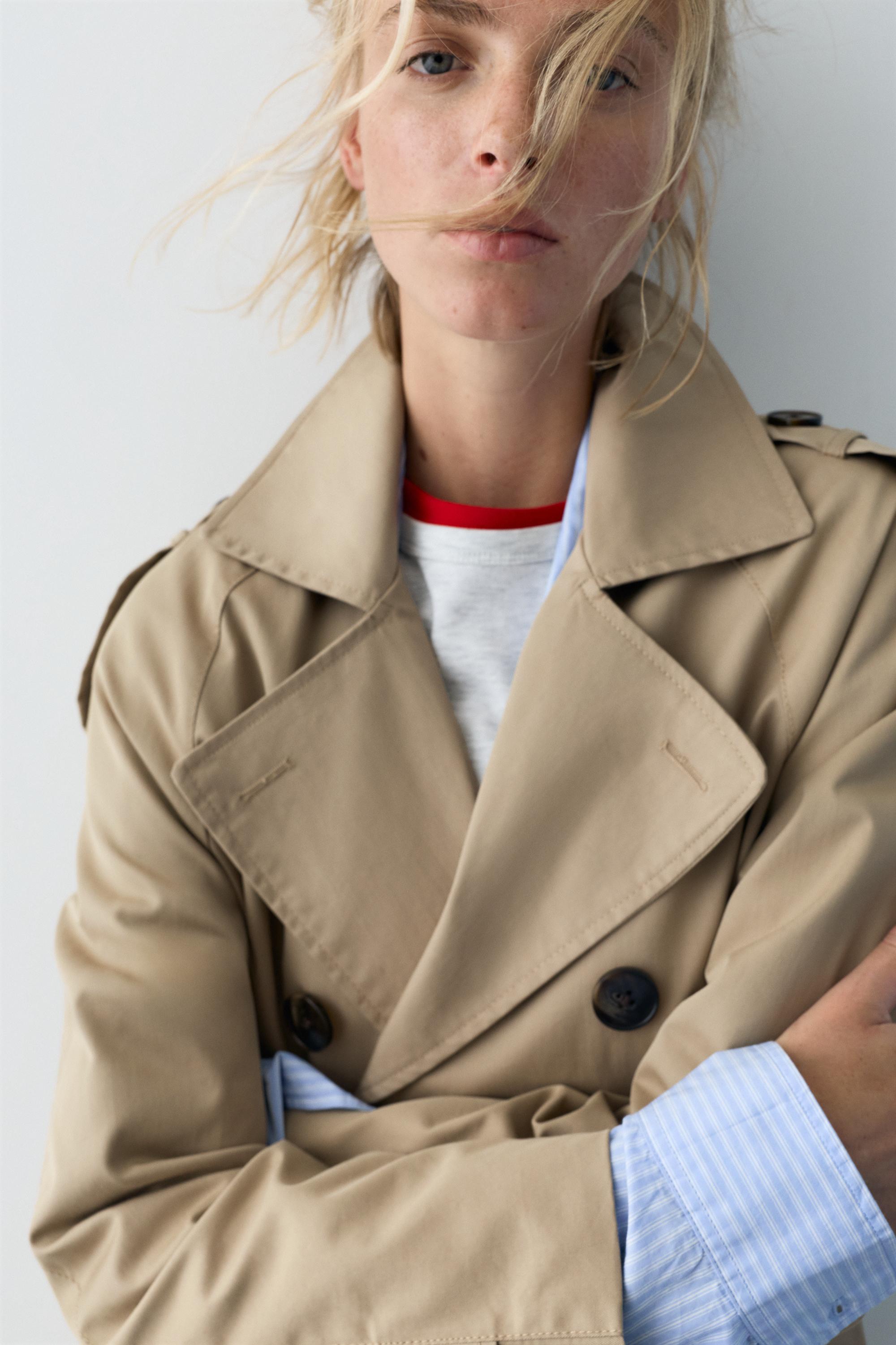 Kemerli uzun trençkot - Görsel 8