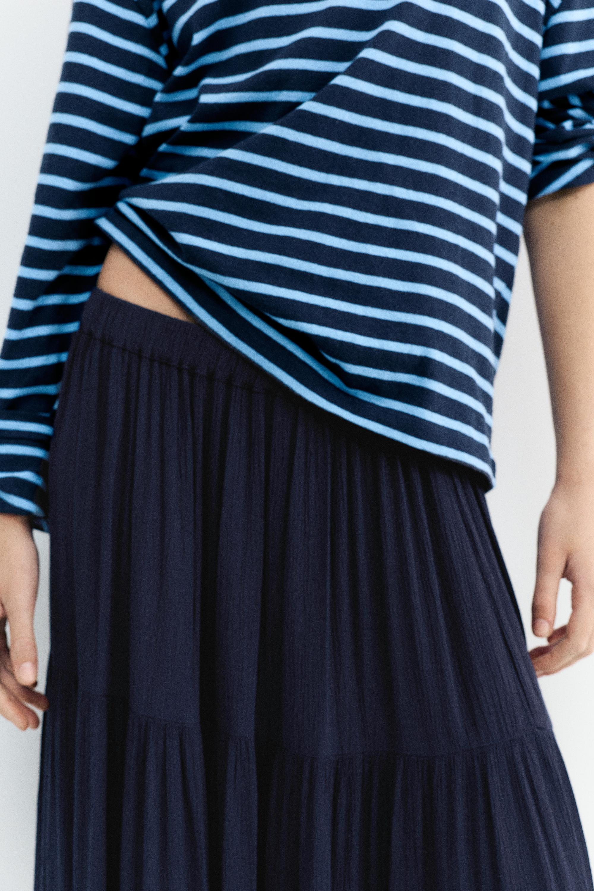 Panel detaylı midi etek - Görsel 49