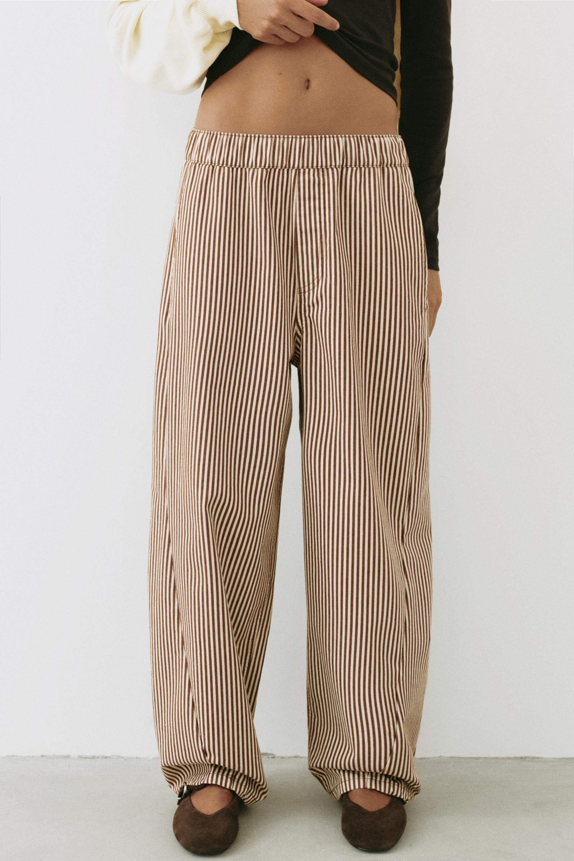 Barrel trousers — Beach sand