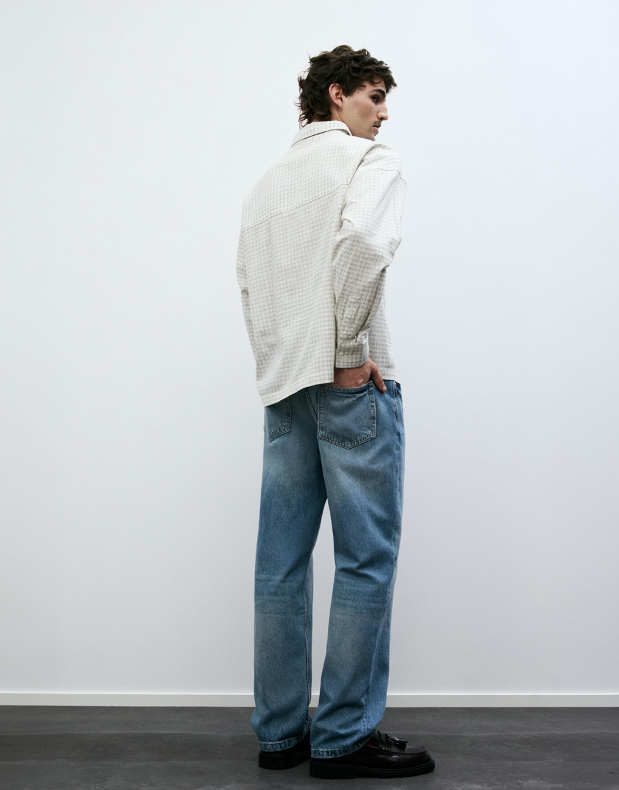 Cepli uzun kollu gömlek - Görsel 21