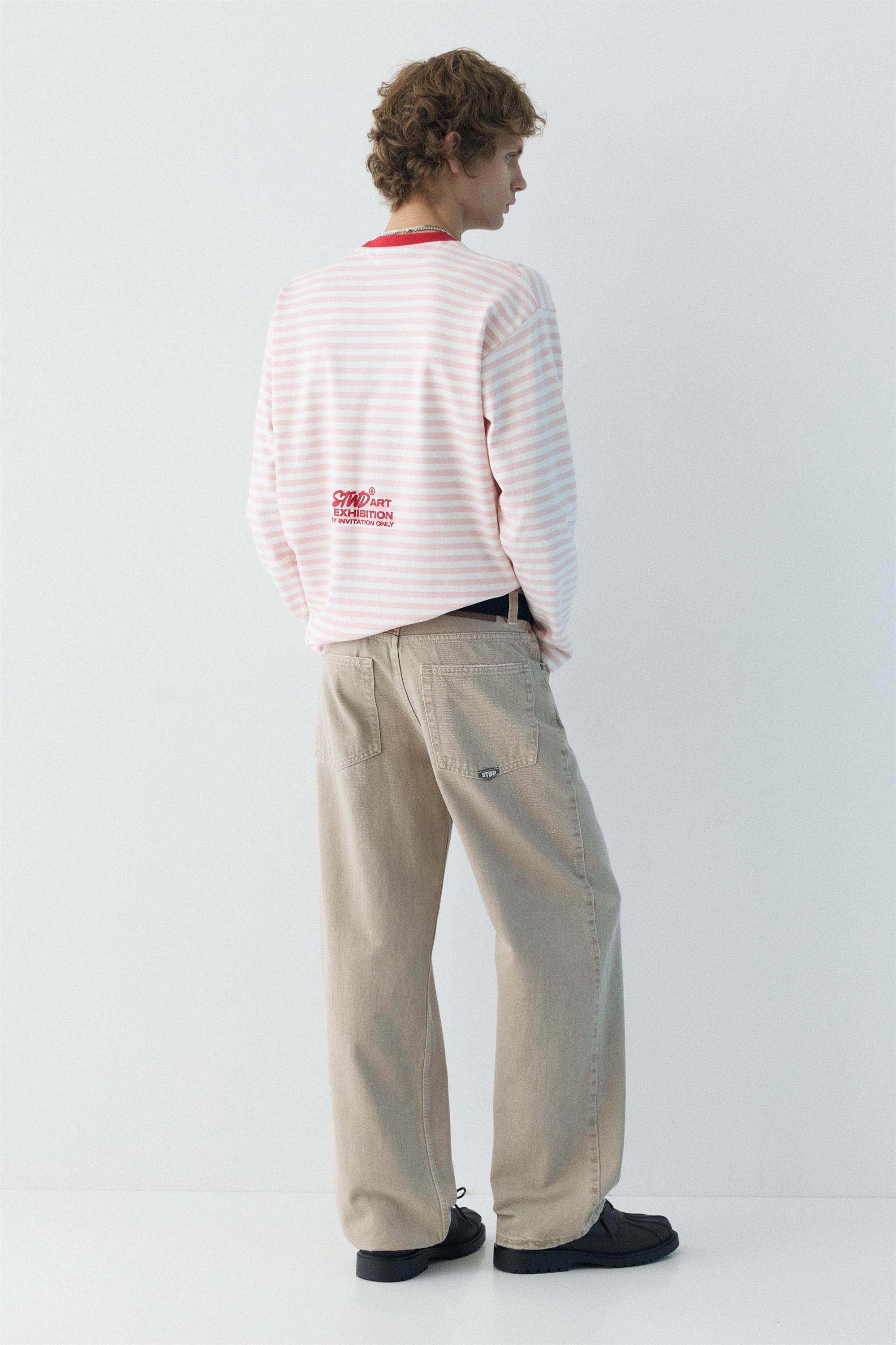 Regular straight-leg jeans — Pale grey