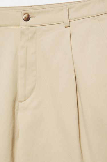 Darted Bermuda shorts — Beige 10
