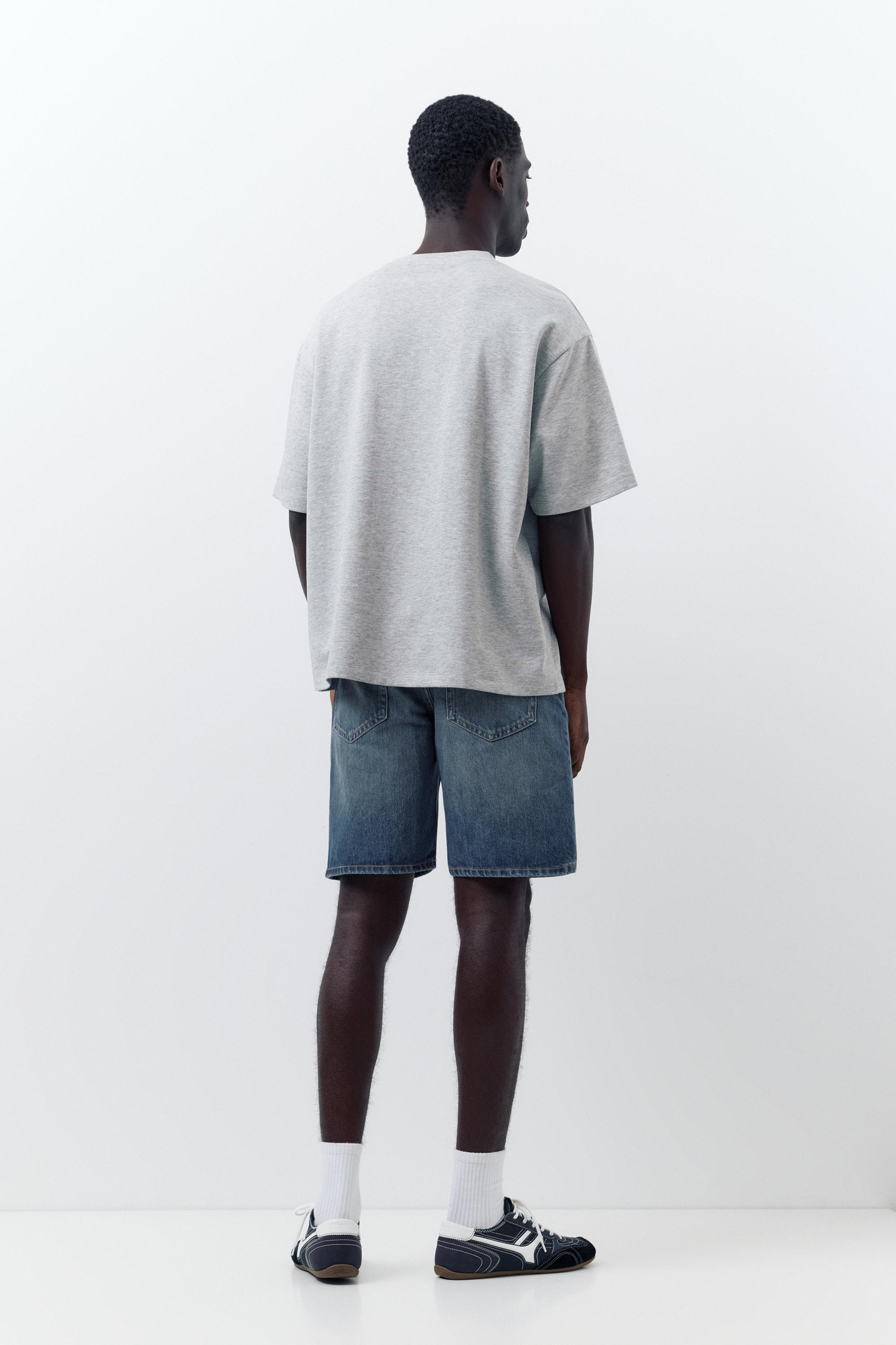 Standard denim Bermuda shorts — Medium blue