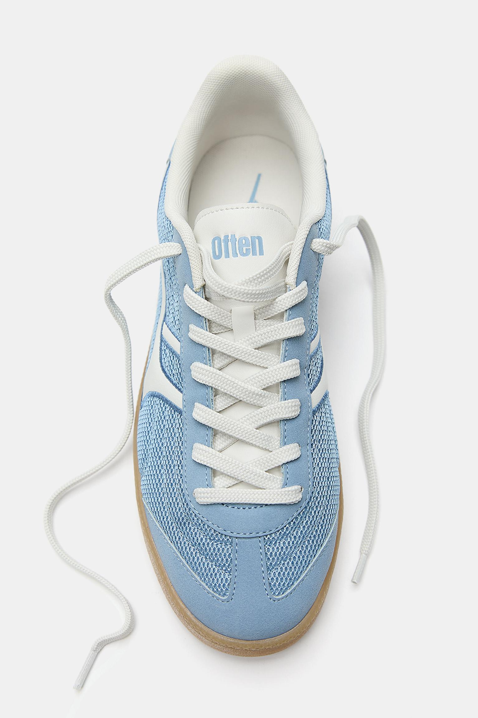 Retro textured trainers — Blue