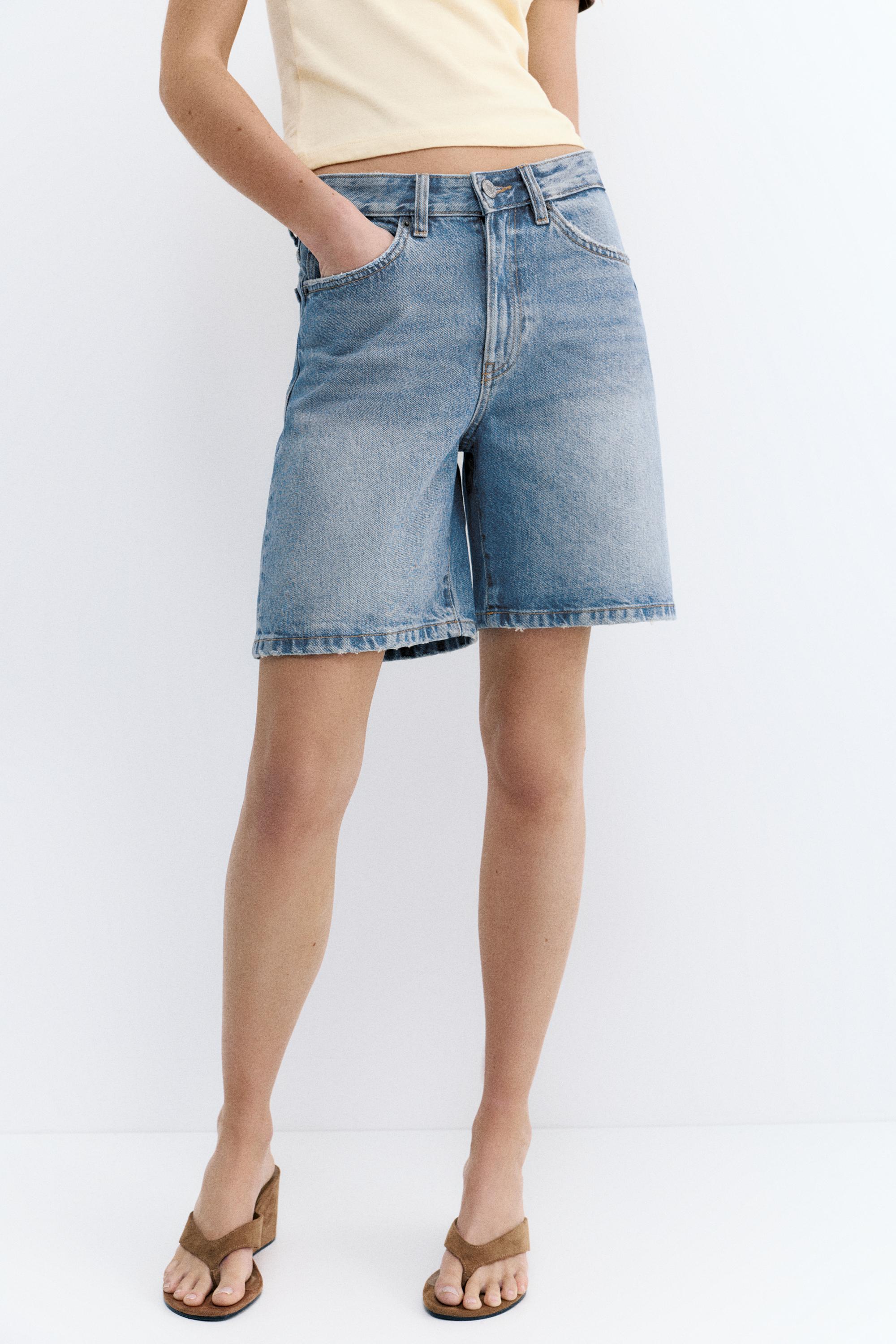 Denim bermuda şort - Görsel 9
