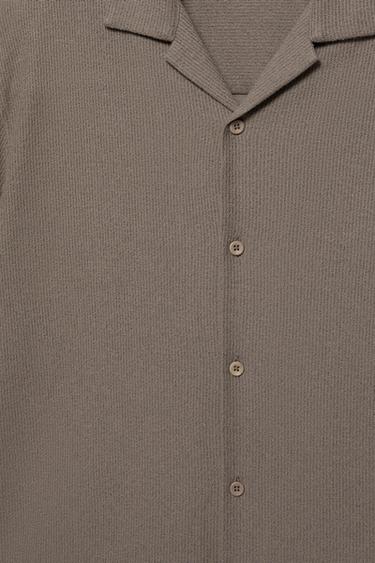 Terrycloth short sleeve shirt — Mole brown 6