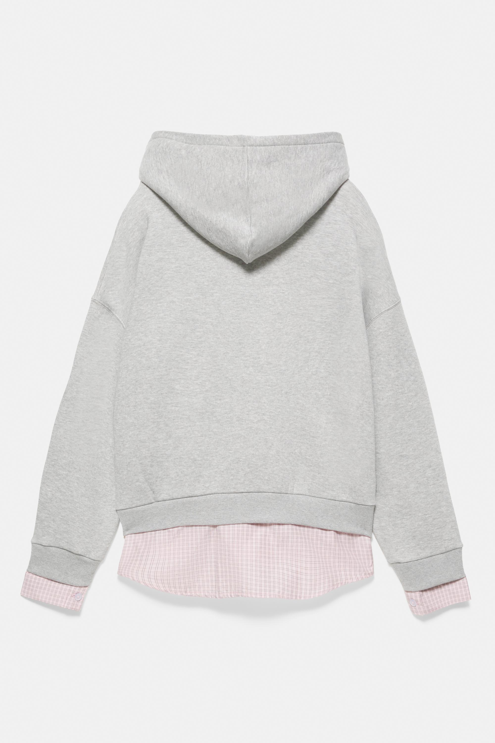 Combined hoodie — Grey marl