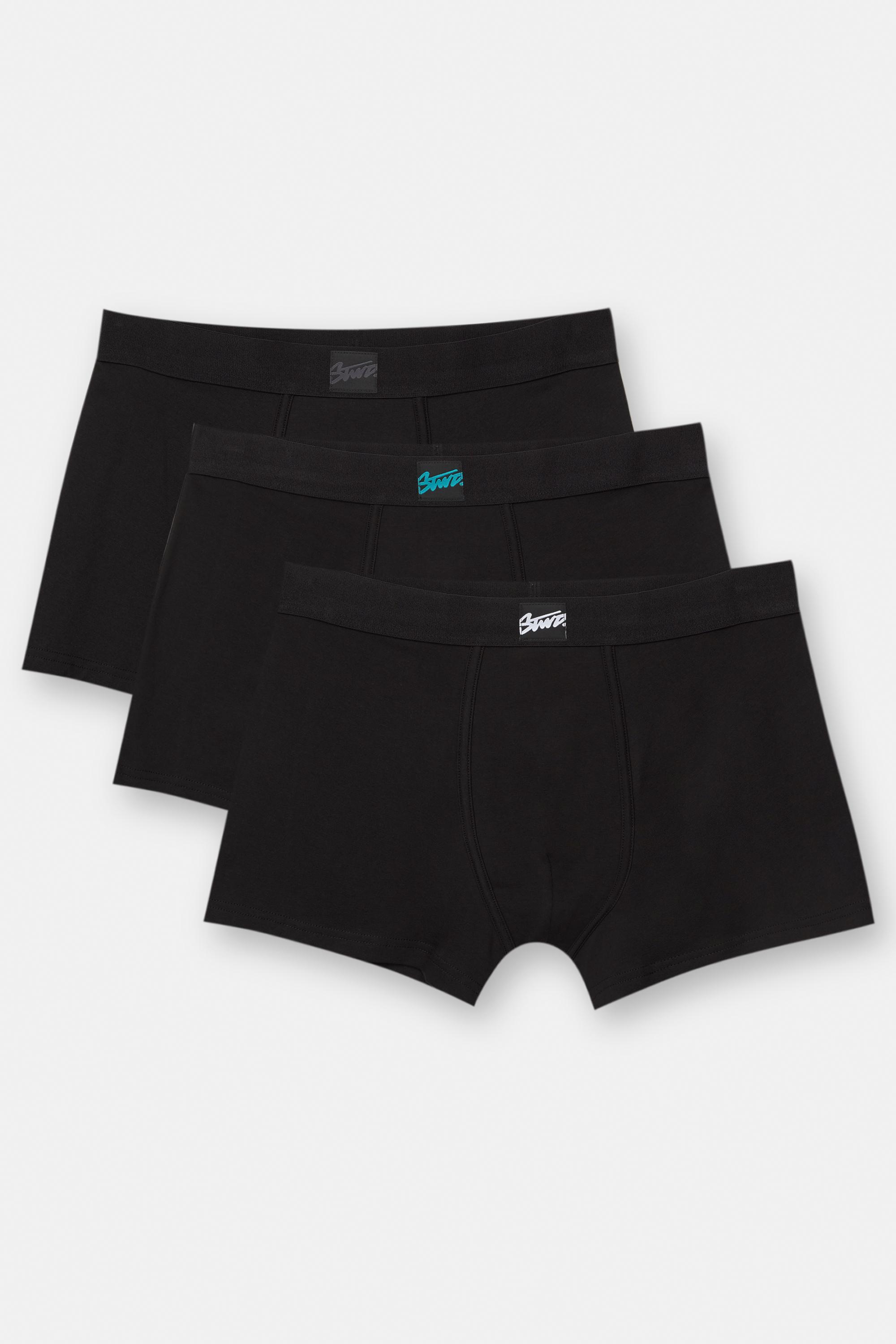 3er-Pack Schwarze Stwd-Boxershorts