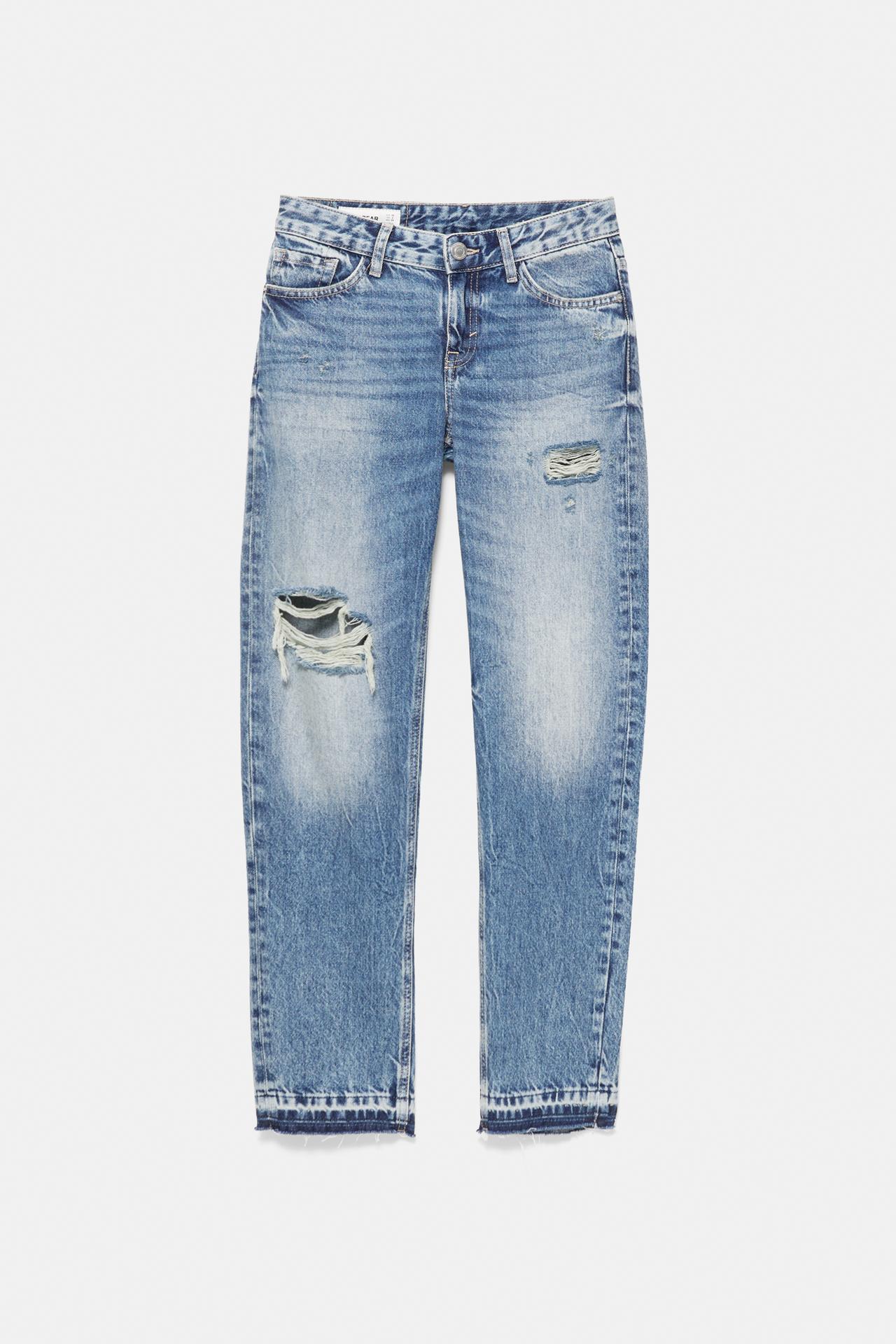 Low-rise slim fit jeans — Medium blue