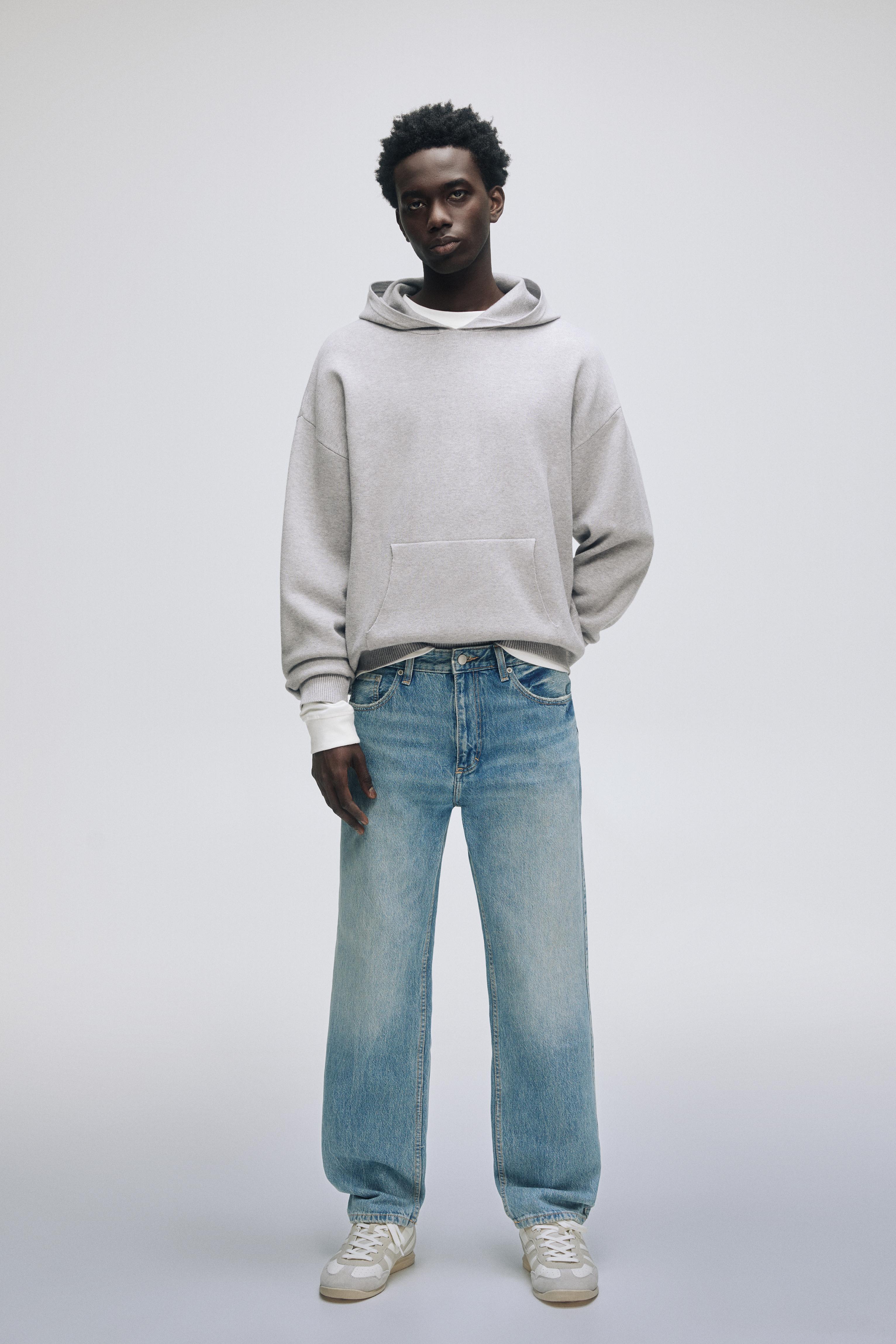 Straight-leg jeans — Medium blue