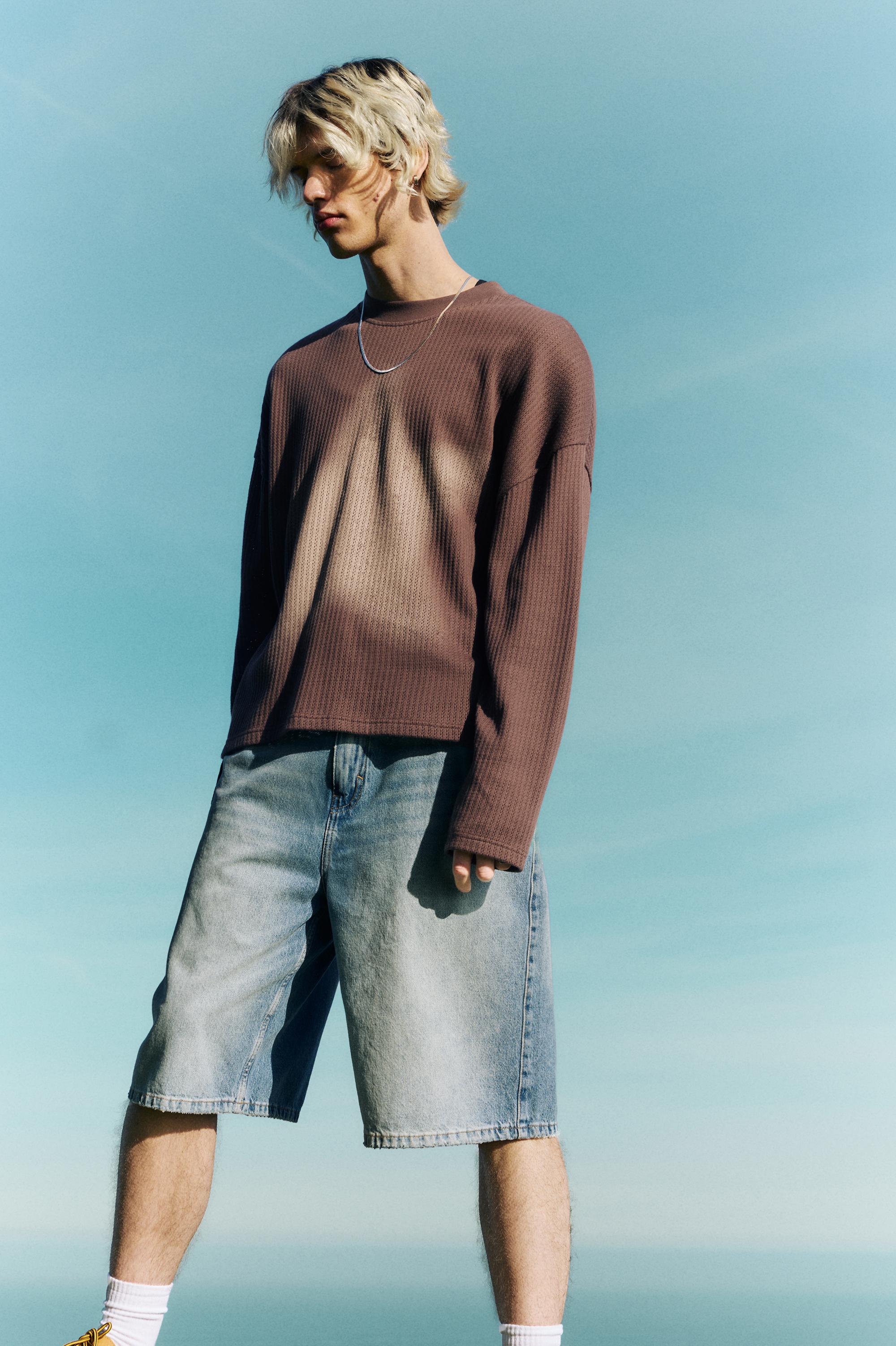 Yıldız baskılı triko tişört - Görsel 10