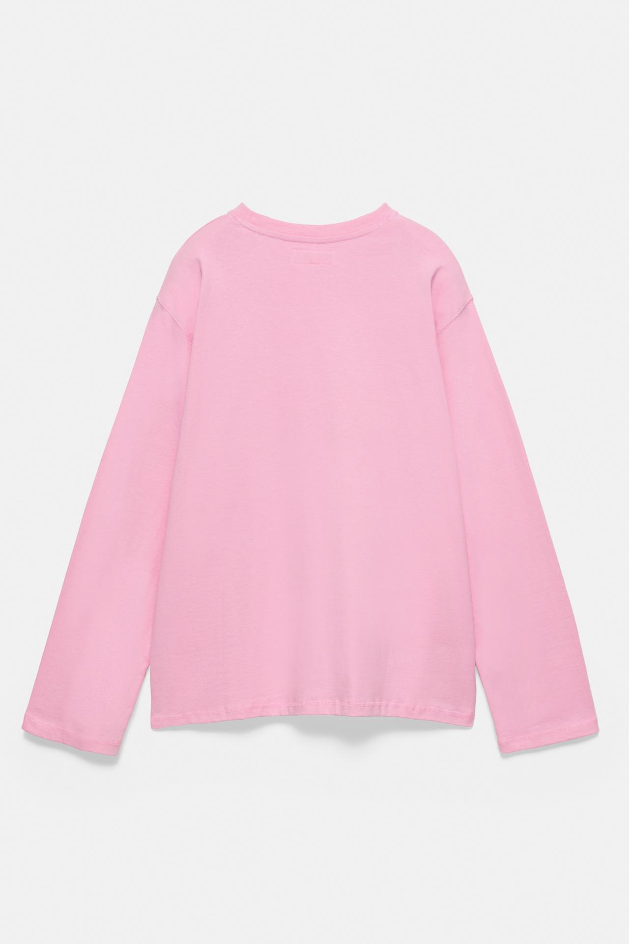 Oversize long sleeve T-shirt — Pink