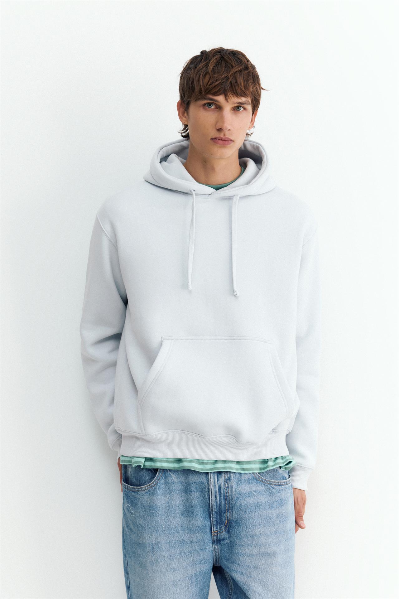 Basic hoodie — Sky blue
