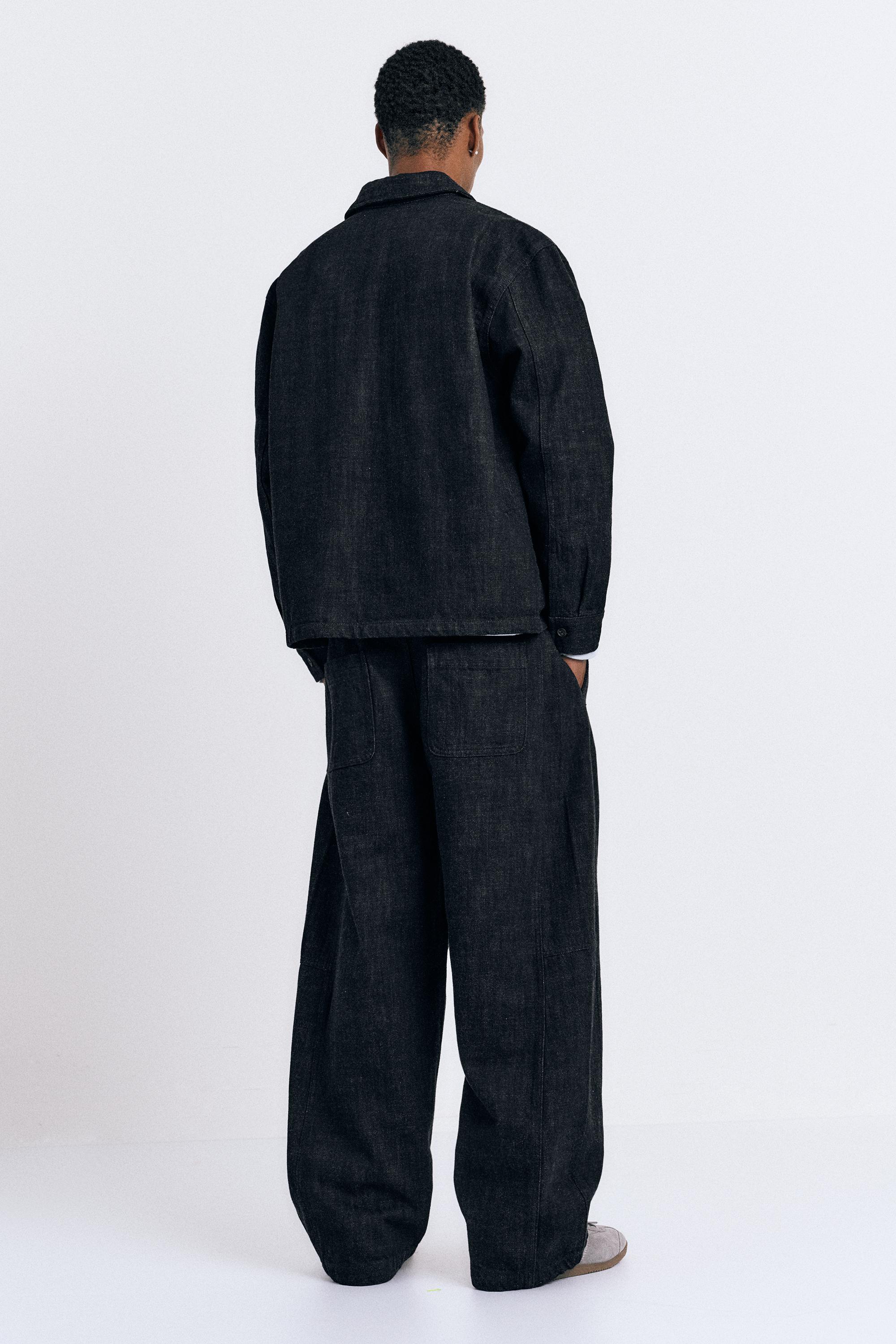 Cepli denim ince ceket - Görsel 8