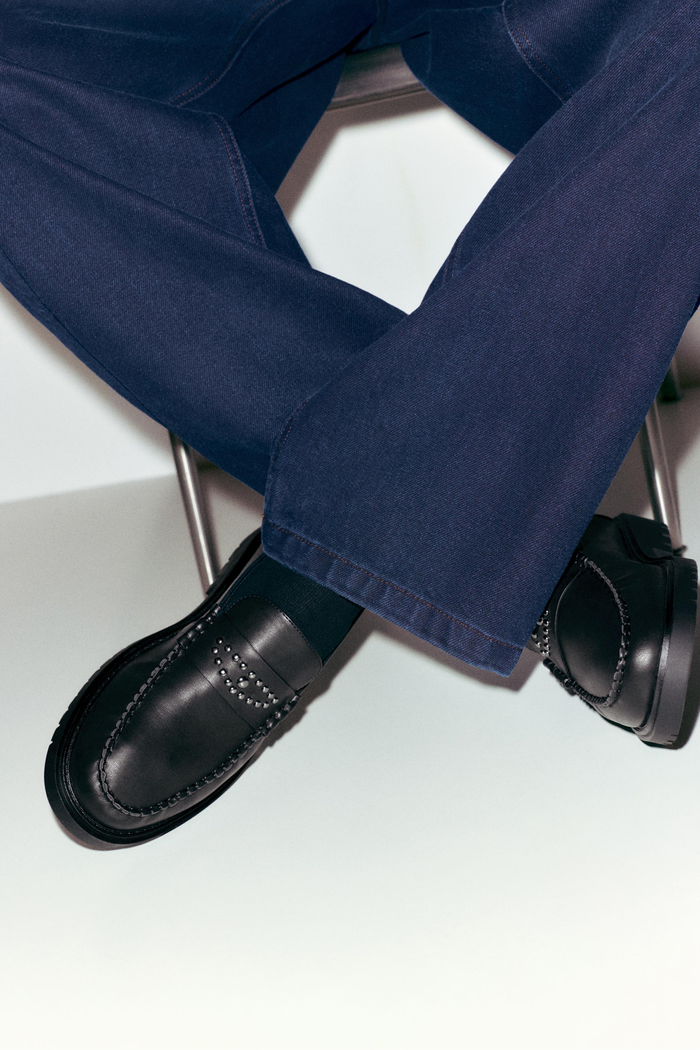 Studded loafers — Black