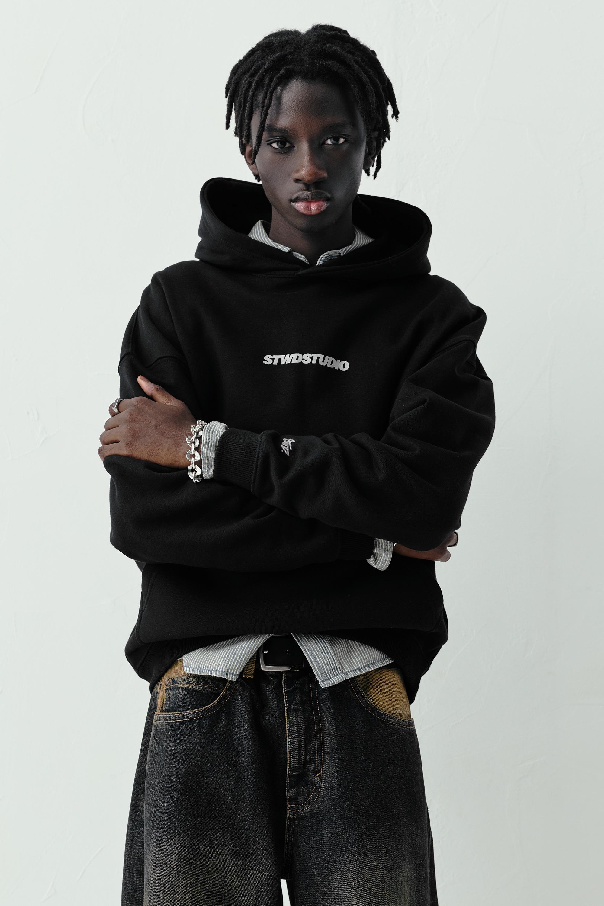 STWD Studio kapüşonlu sweatshirt - Görsel 9