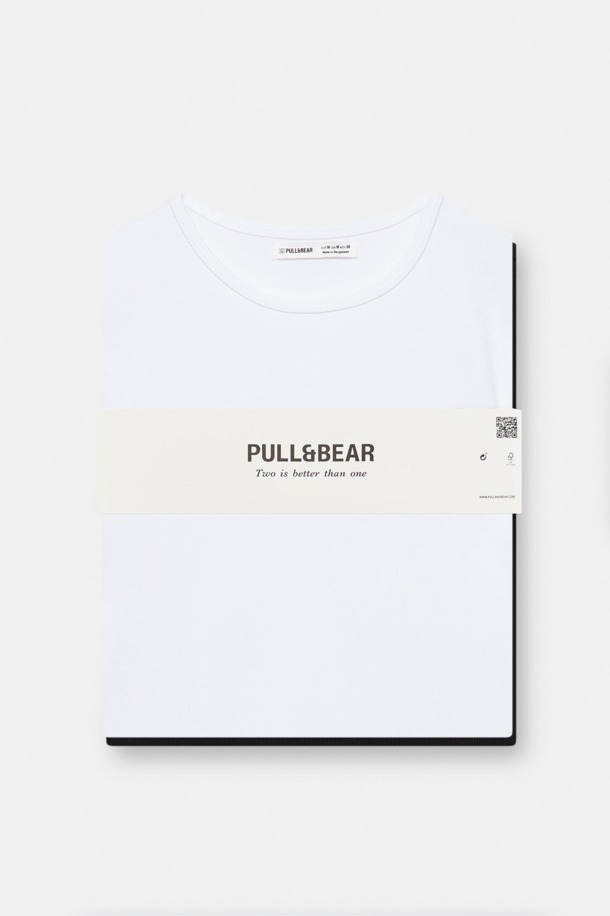 Pack of fitted T-shirts — White/Black