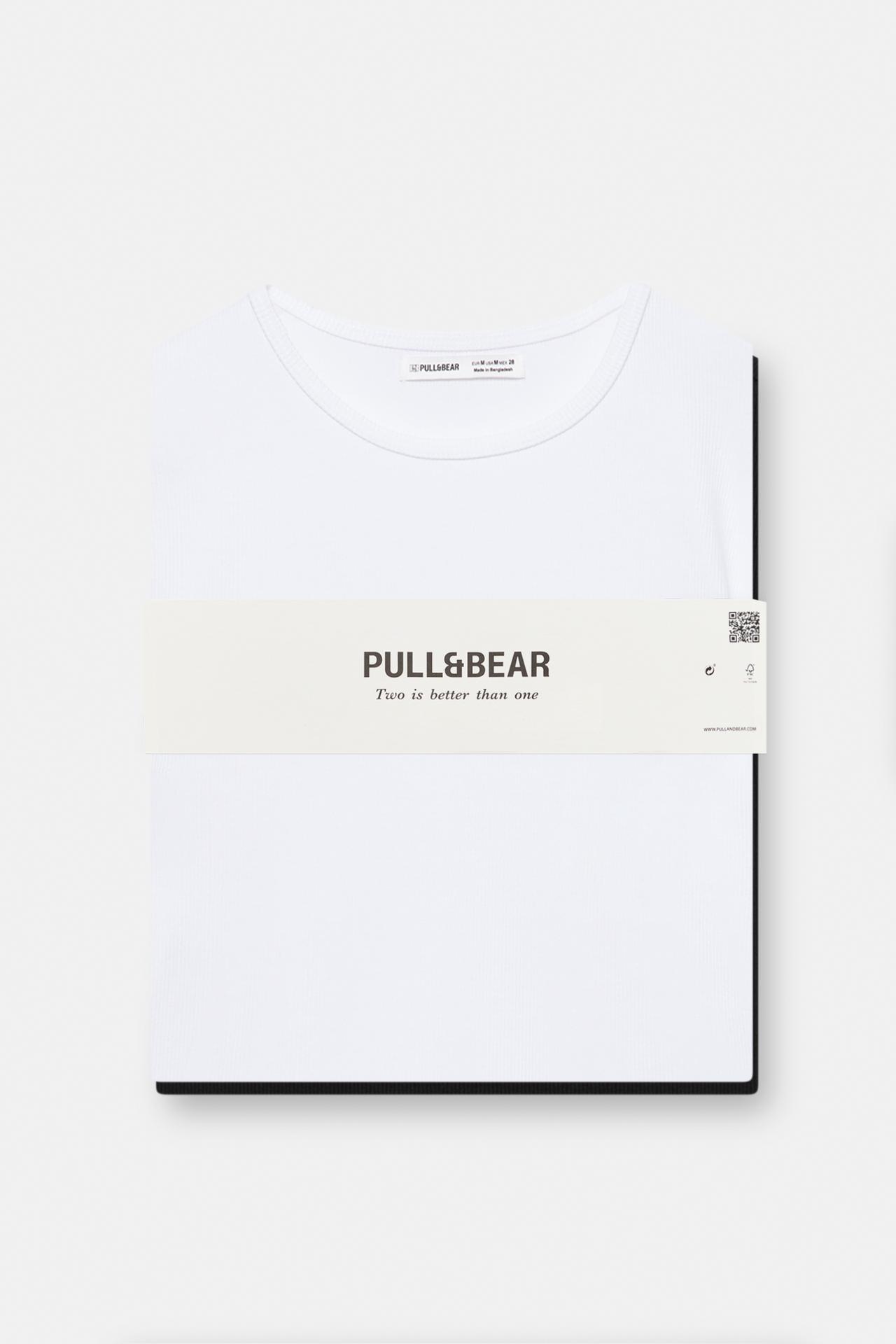 Pack of fitted T-shirts — White/Black