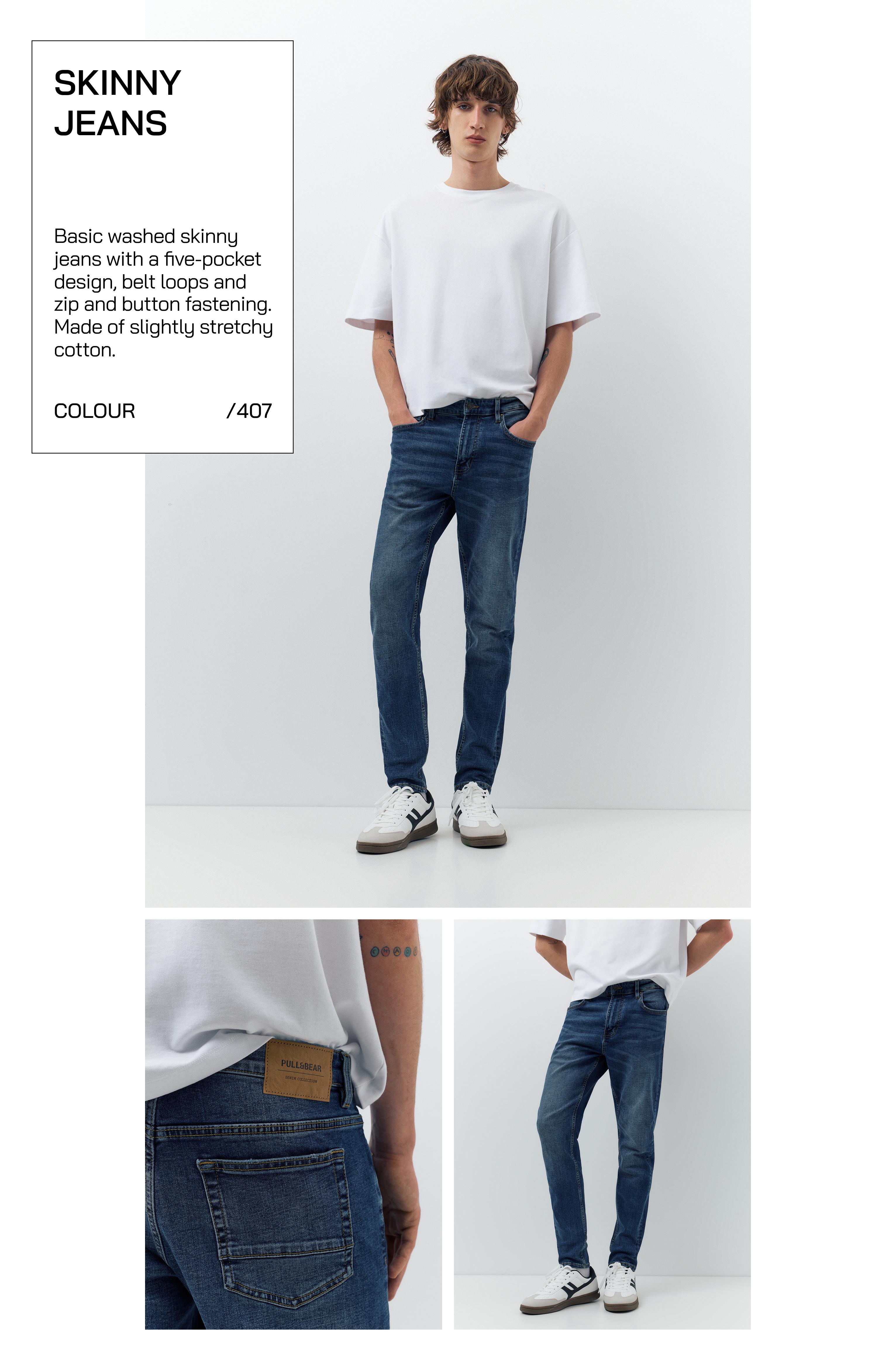 Basic skinny jeans — Dark blue