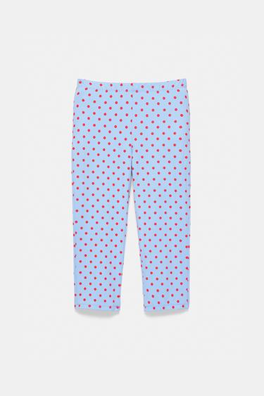Polka dot capris — Pastel blue 5