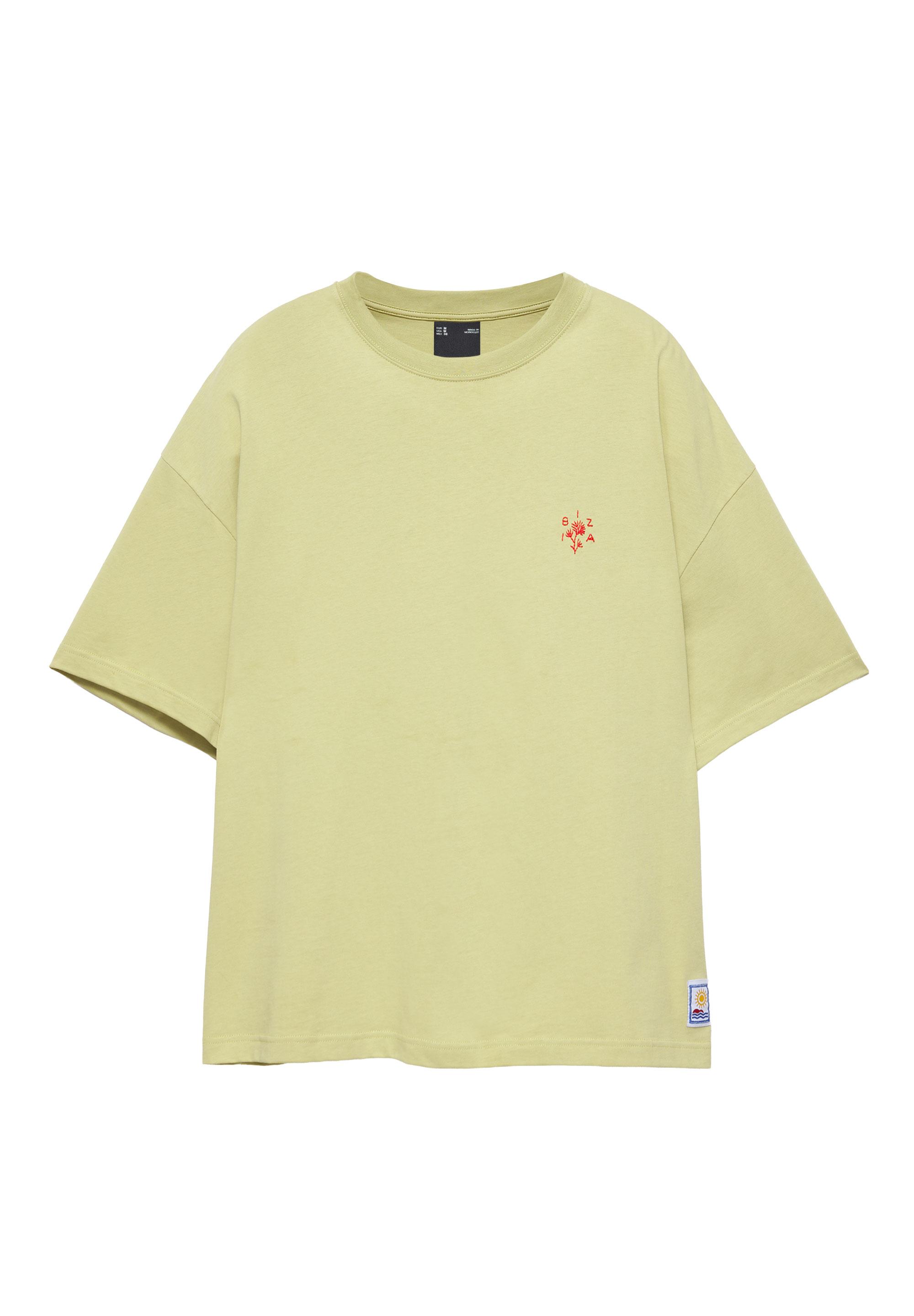 Ibiza embroidered boxy-fit T-shirt — Green