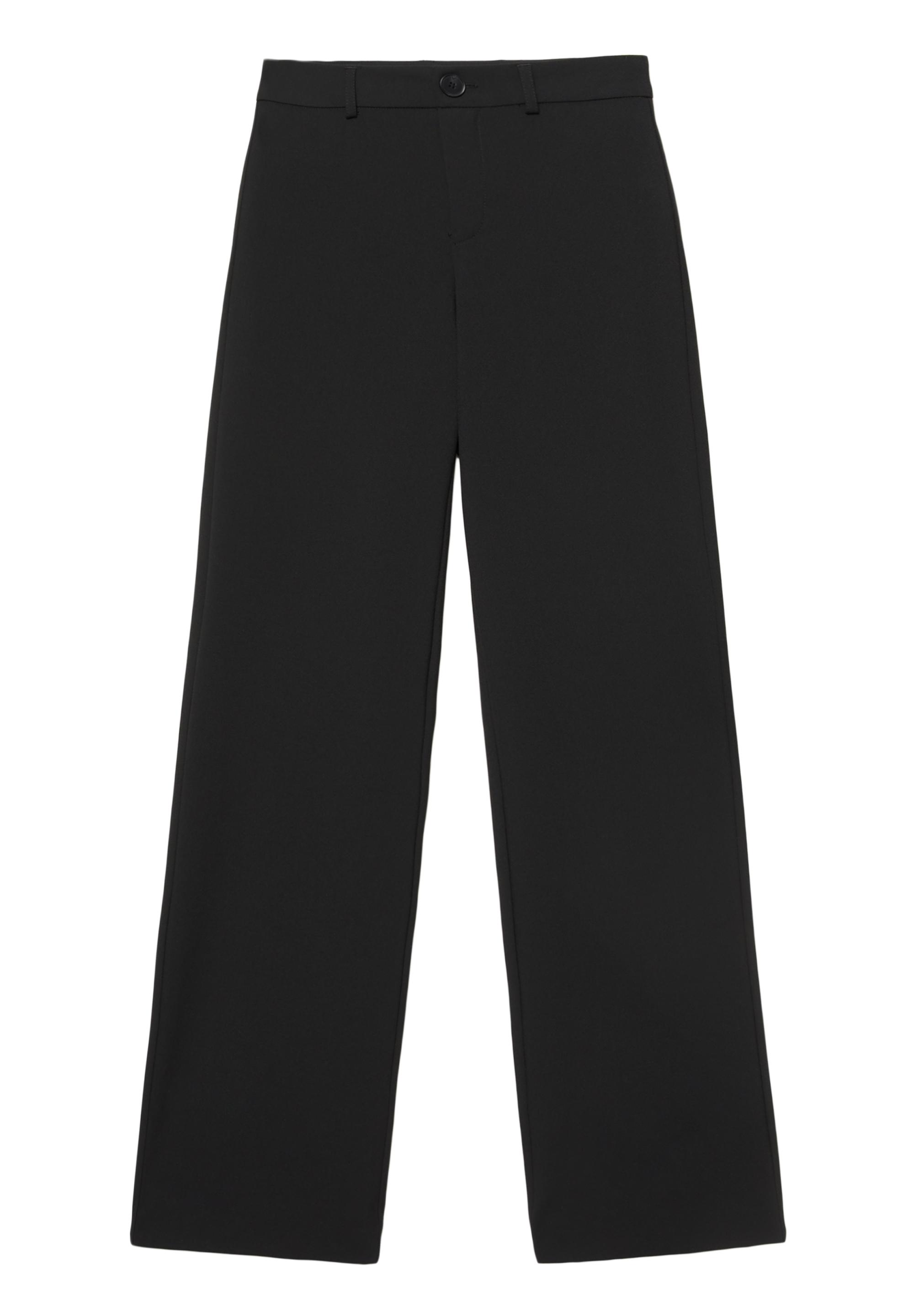 Straight-leg smart trousers — Black