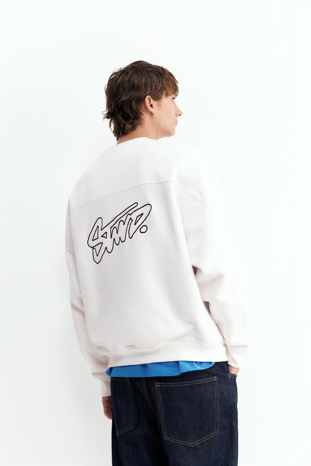 STWD boxy sweatshirt — Off white