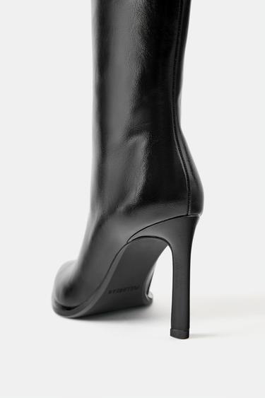 High-heel tall boots — Black 4