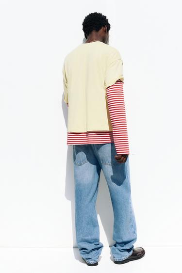 Cropped STWD graphic T-shirt — Yellow 3