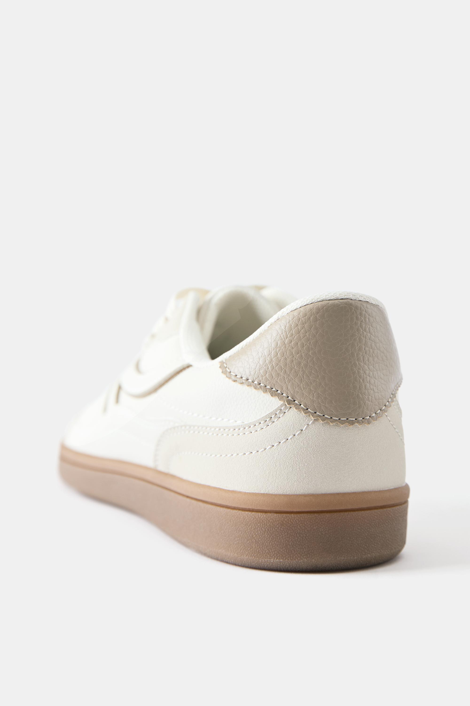 Retro trainers — Ecru
