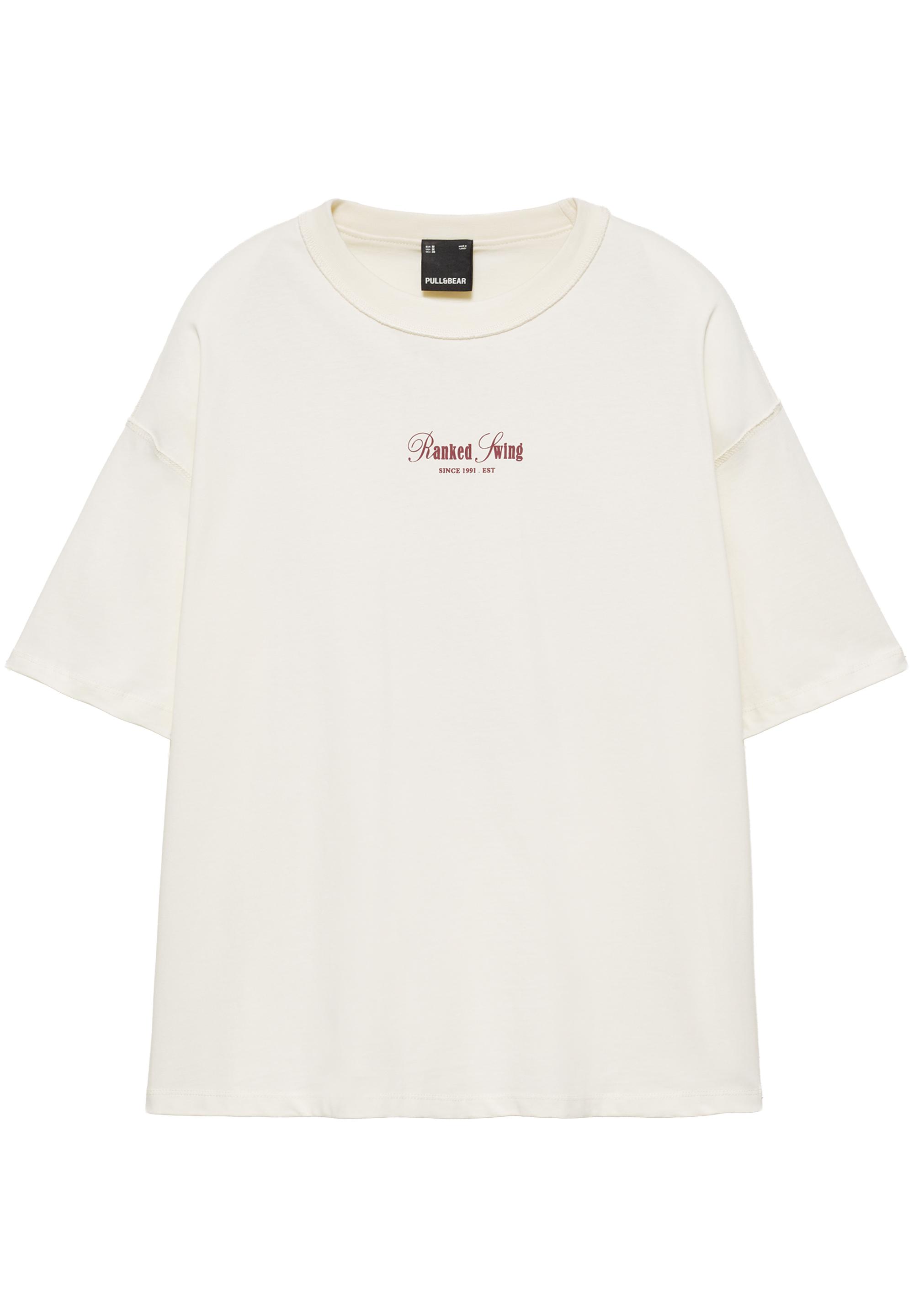 Ranked Swing relaxed fit graphic T-shirt — Off white