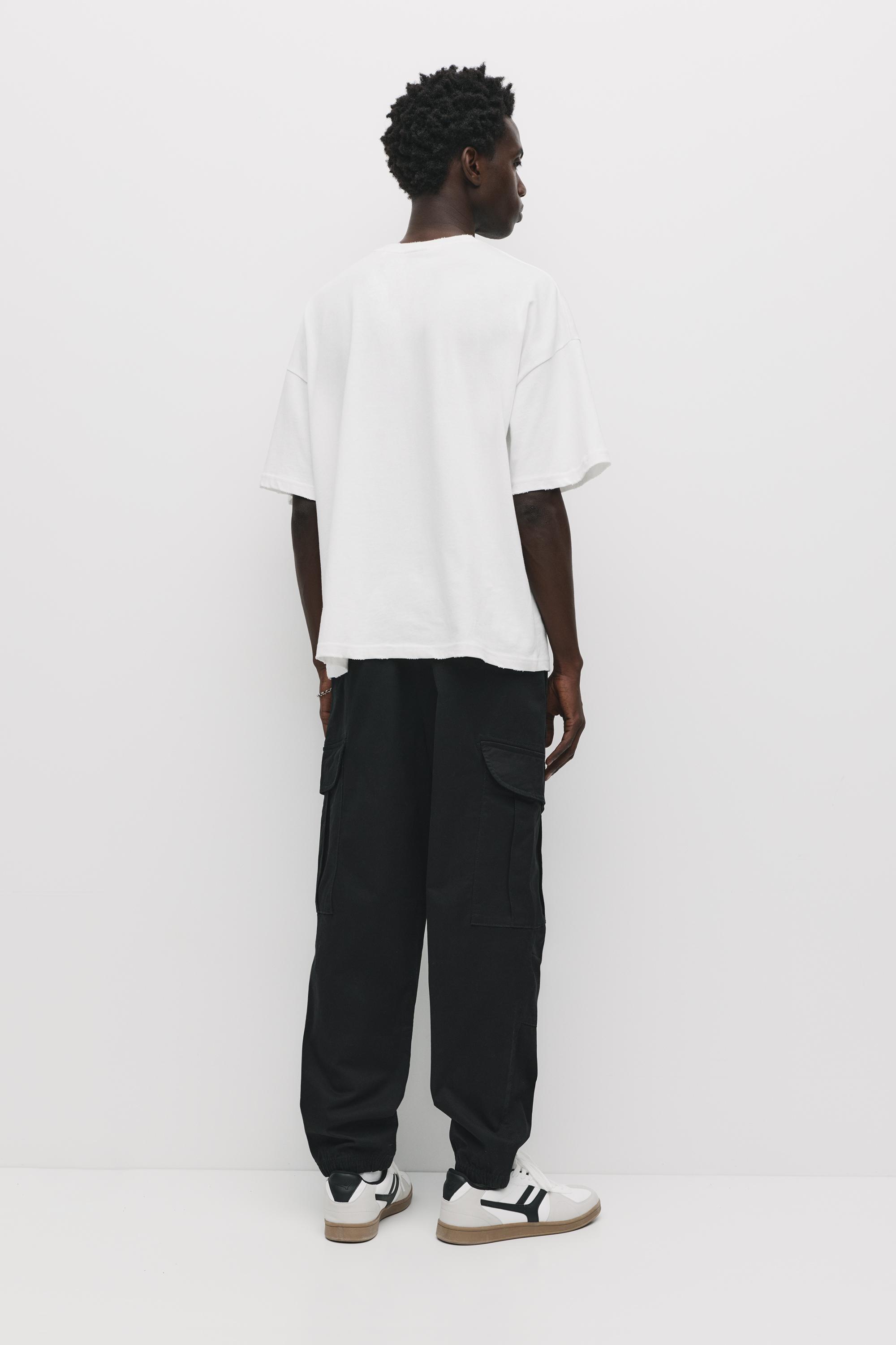 Cargo jogger trousers — Black