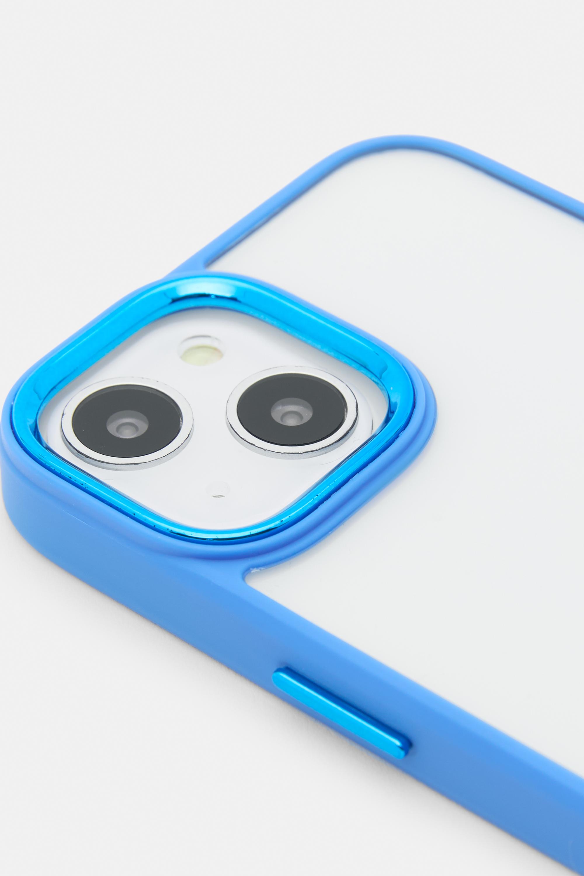 iPhone case with contrast border — Lavender blue