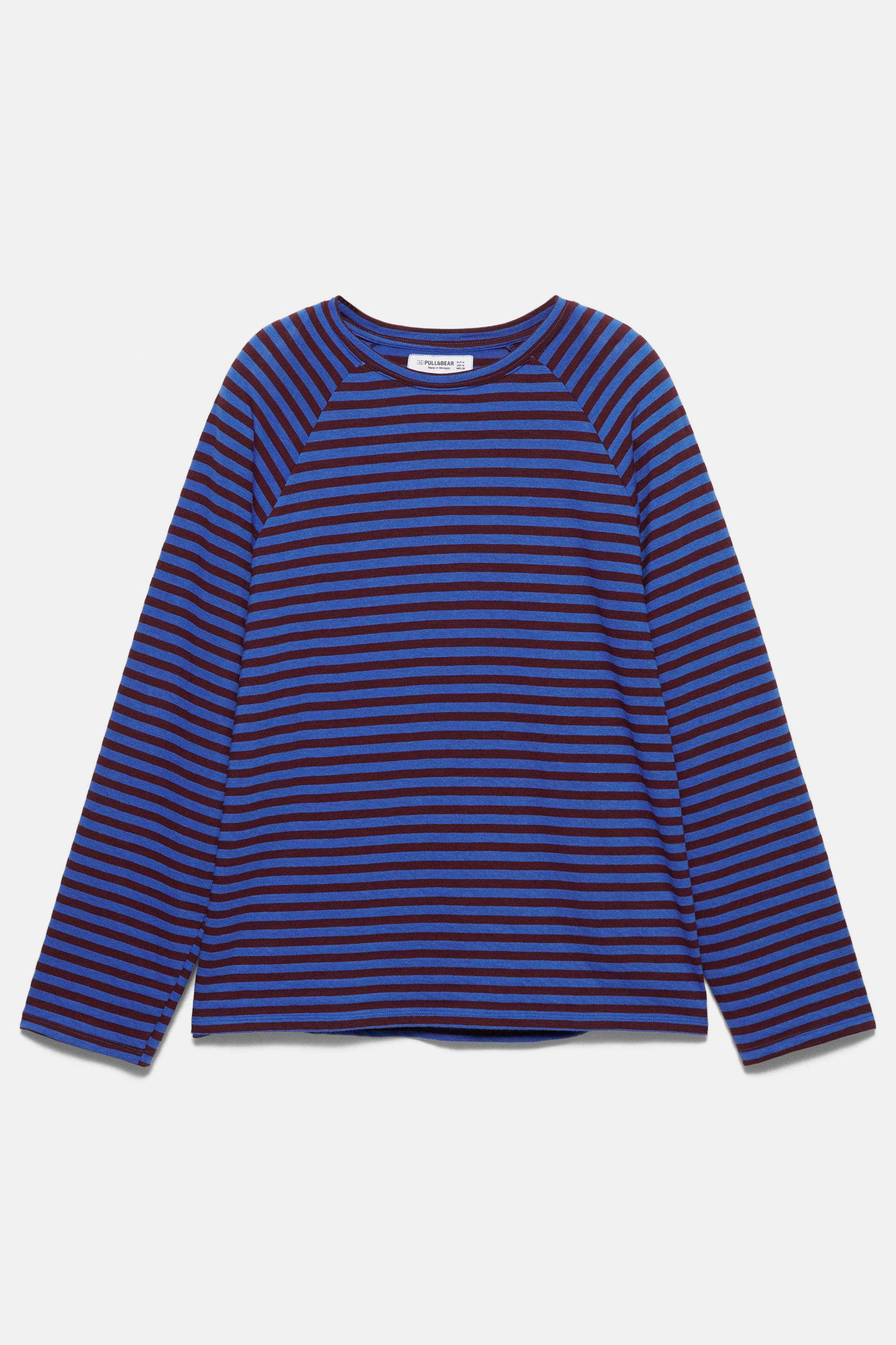 Uzun kollu çizgili tişört - Görsel 33