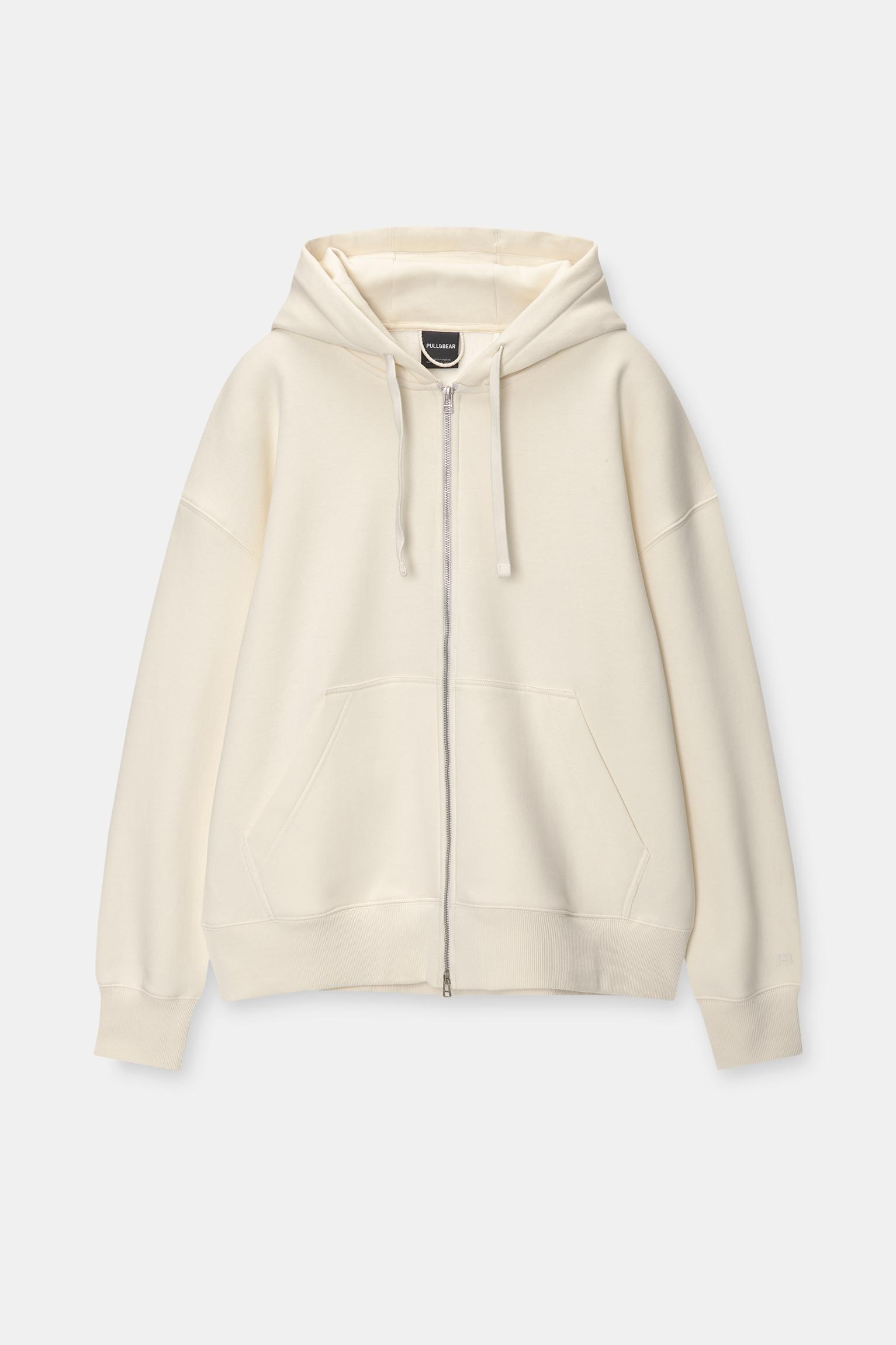 Pull and bear khaki hoodie best sale