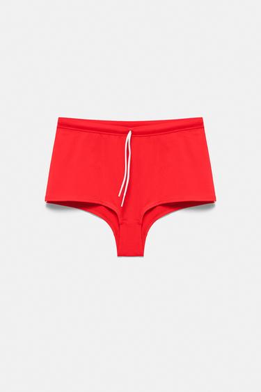 Red shorts bikini bottoms — Red 5
