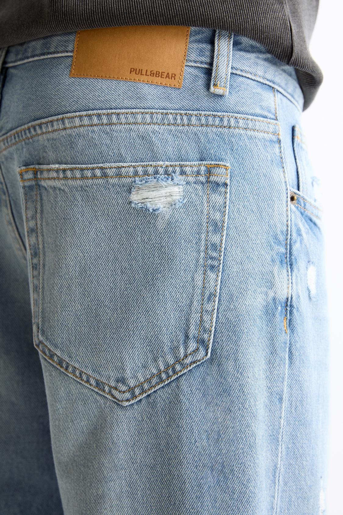 Standard-Jeans mit Zierrissen - PULL&BEAR