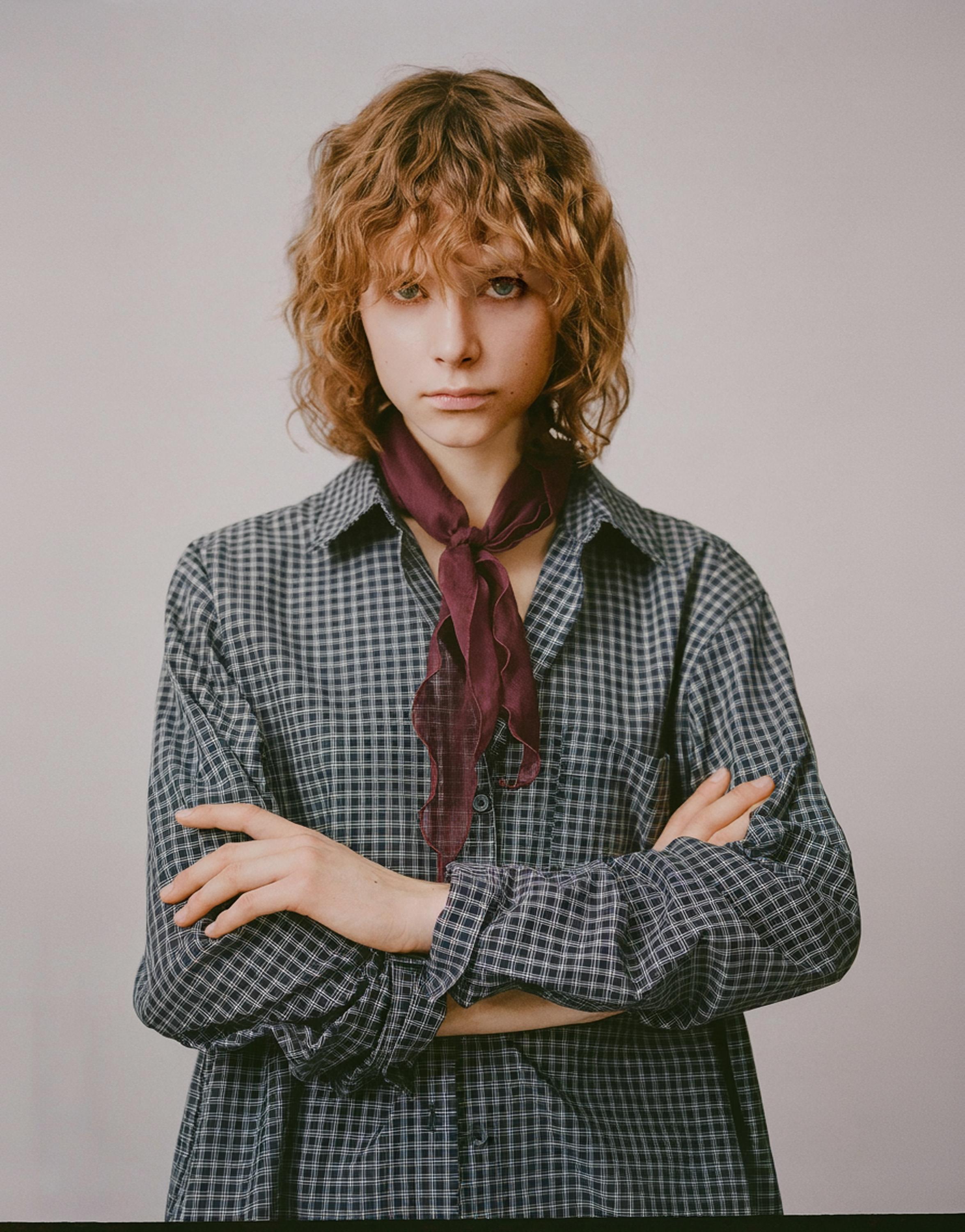 Şile bezi görünümlü bandana - Görsel 14