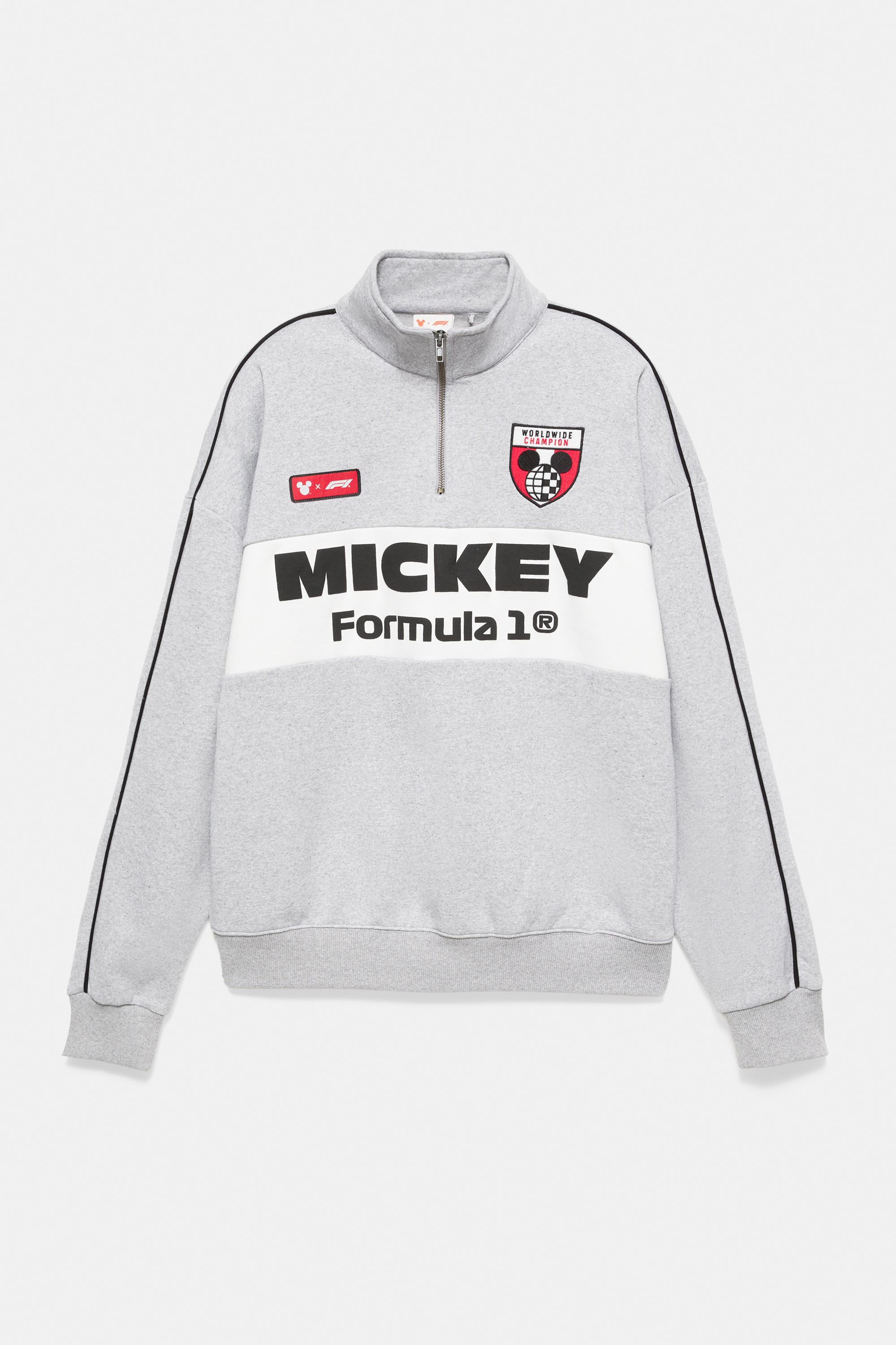 Pull&Bear Disney x F1 fermuarlı yaka sweatshirt görsel 5