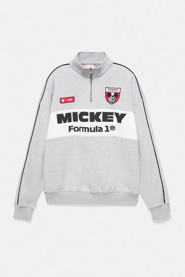 Disney x F1 quarter-zip sweatshirt — Pale marl 7