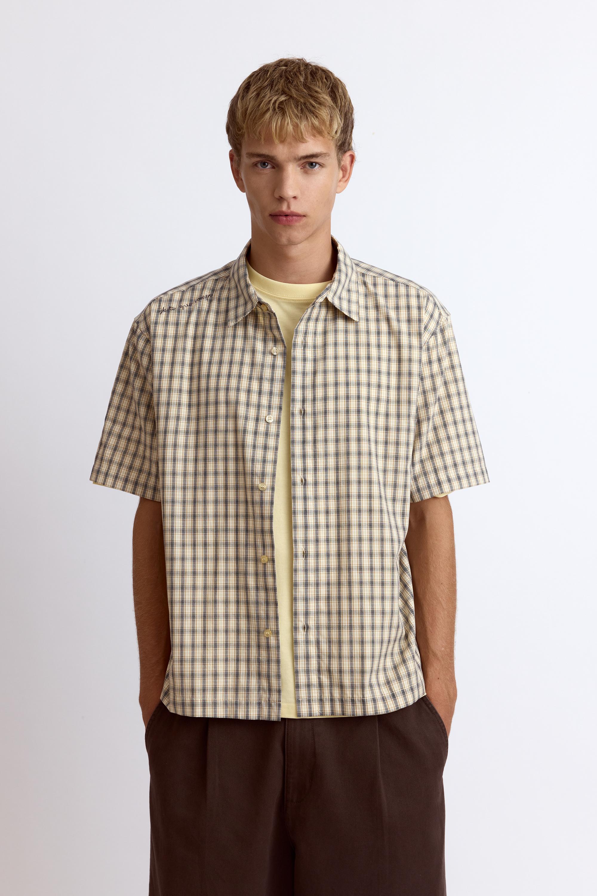 Pull&Bear Kareli kısa kollu gömlek görsel 8