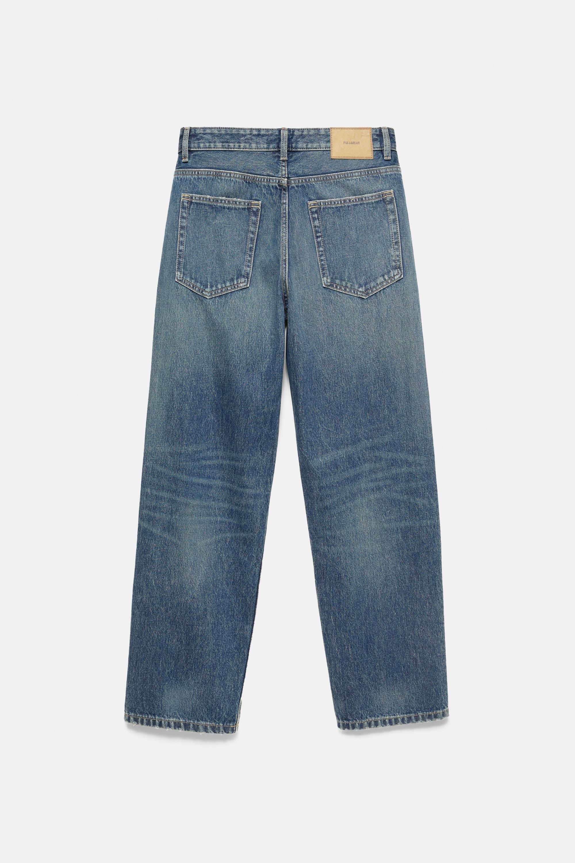 Straight-leg jeans — Dark blue