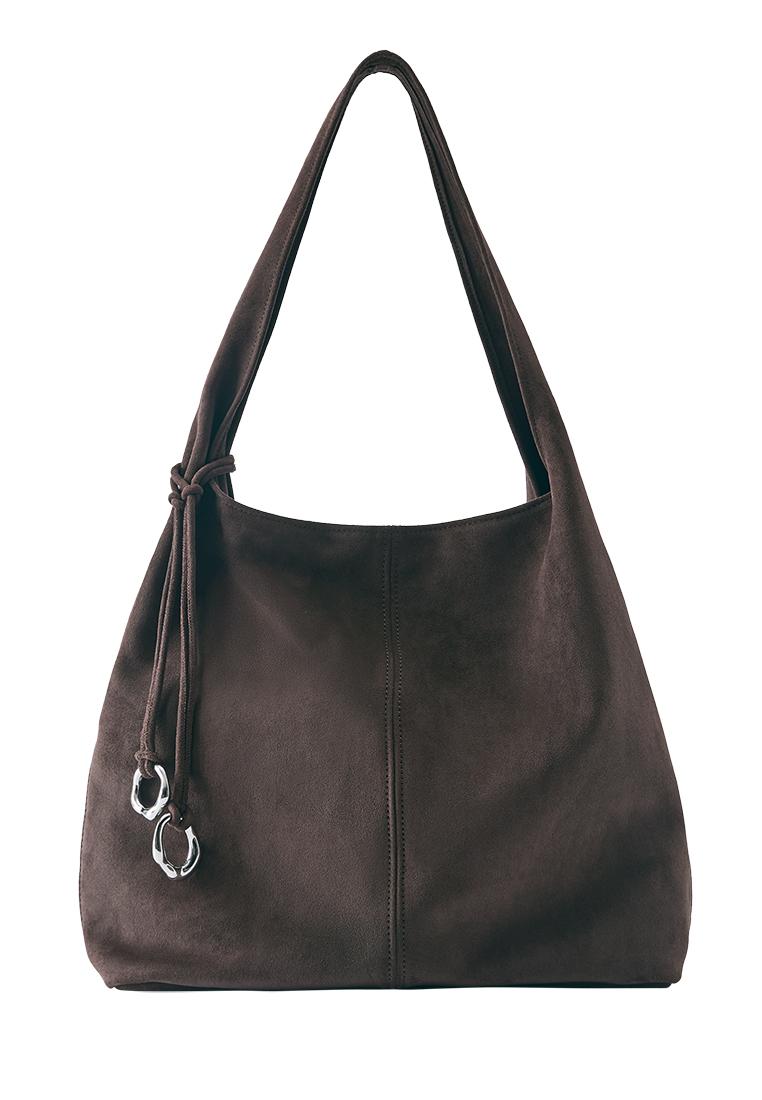 Embellished tote bag — Brown