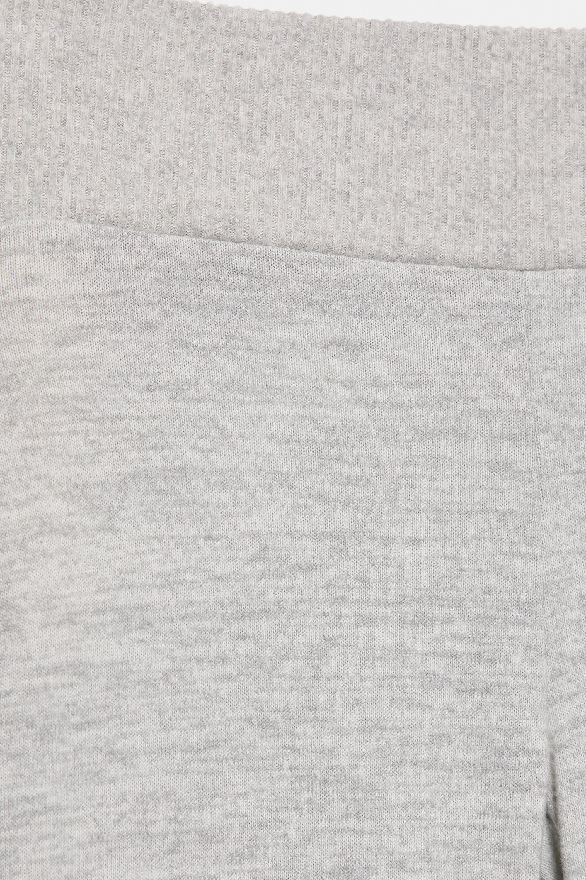 Soft touch flared trousers — Pale marl