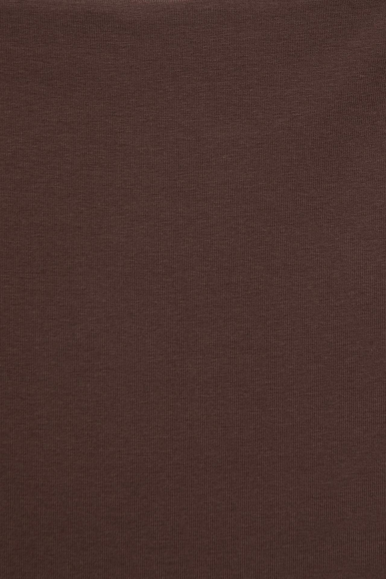 Boat neck bodysuit — Brown