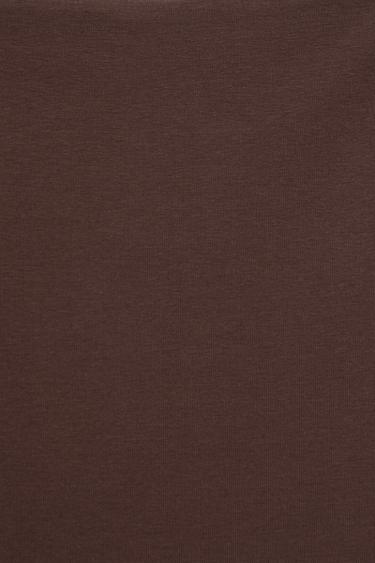 Boat neck bodysuit — Brown 7