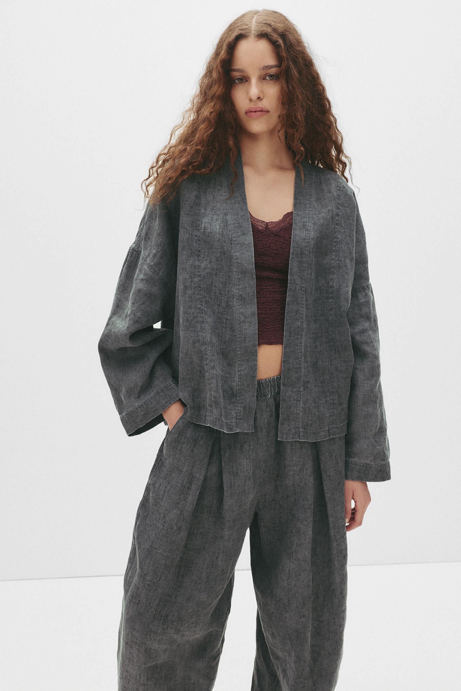 Kimono Aus 100% Leinen