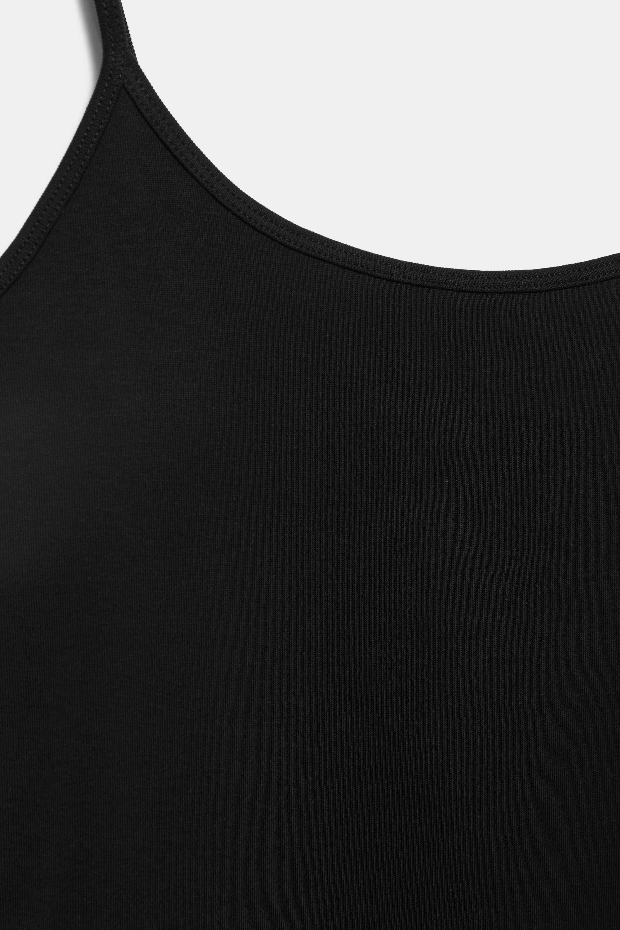 Thin strap top — Black