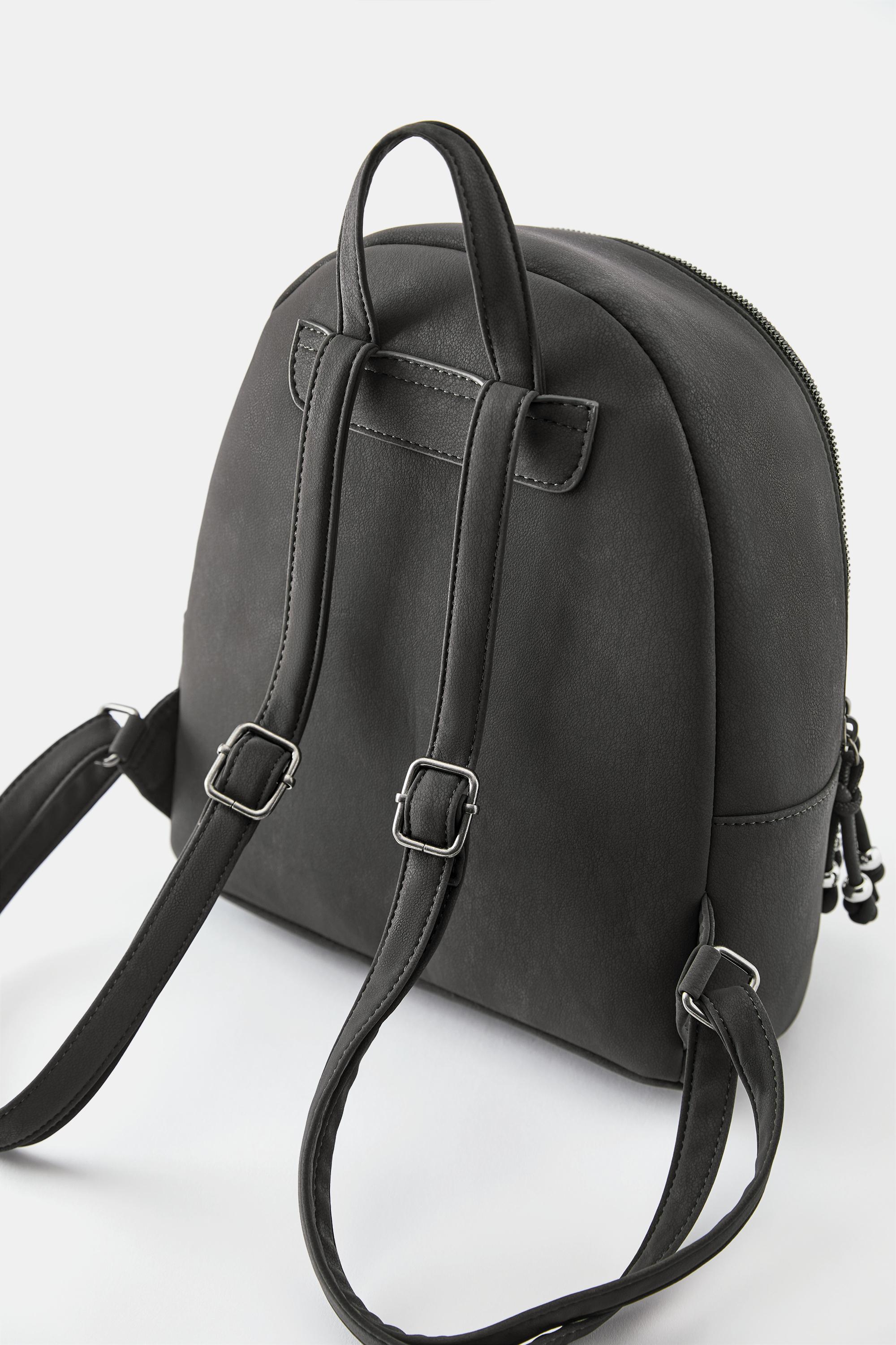 Rubberised backpack — Grey