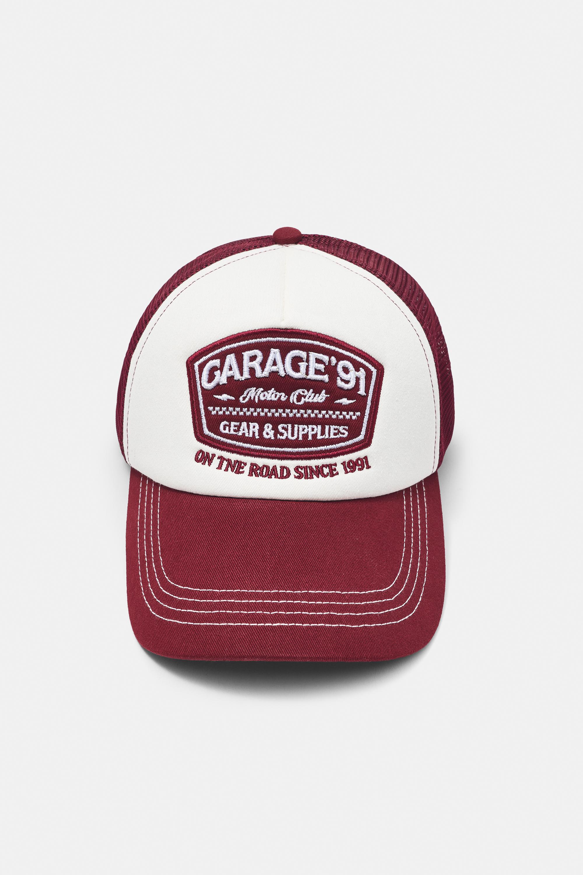 Garage'91 trucker cap — Maroon